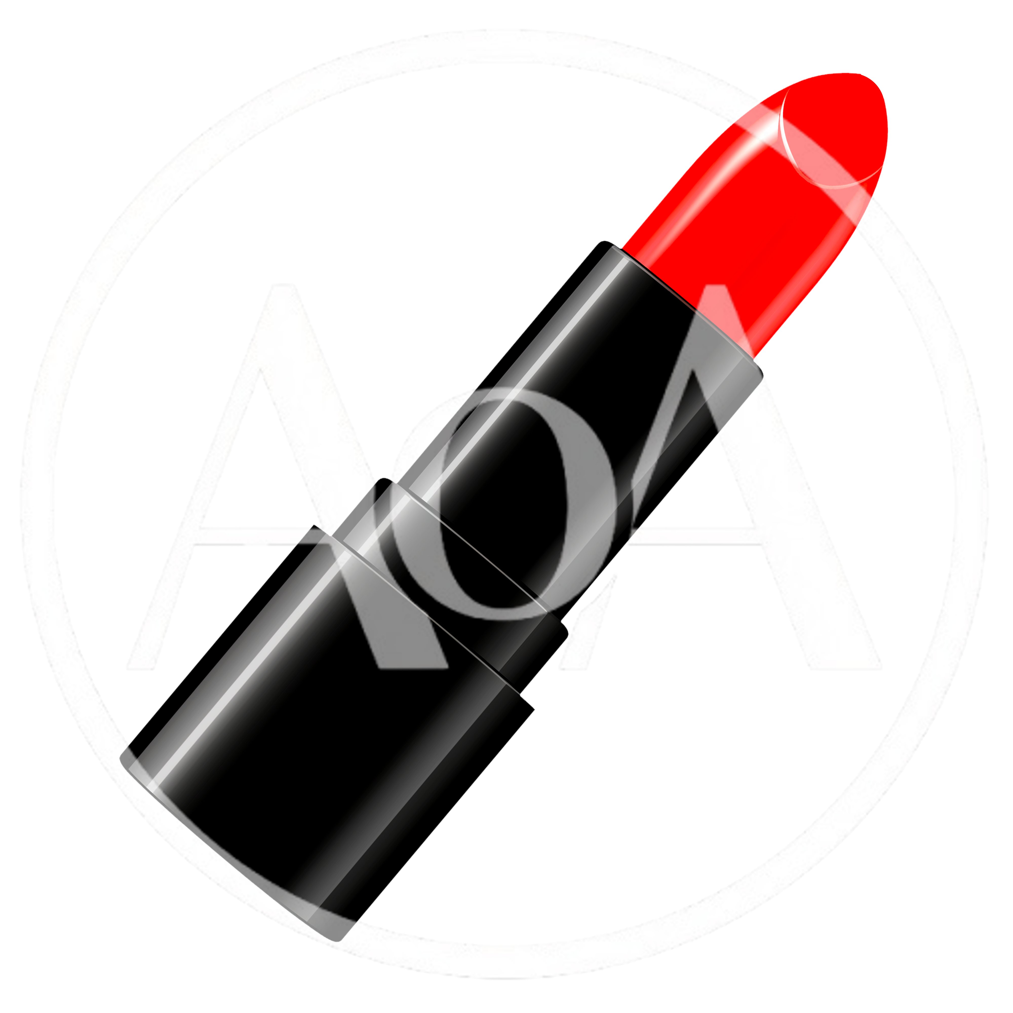 Red Lipstick In A Black Case