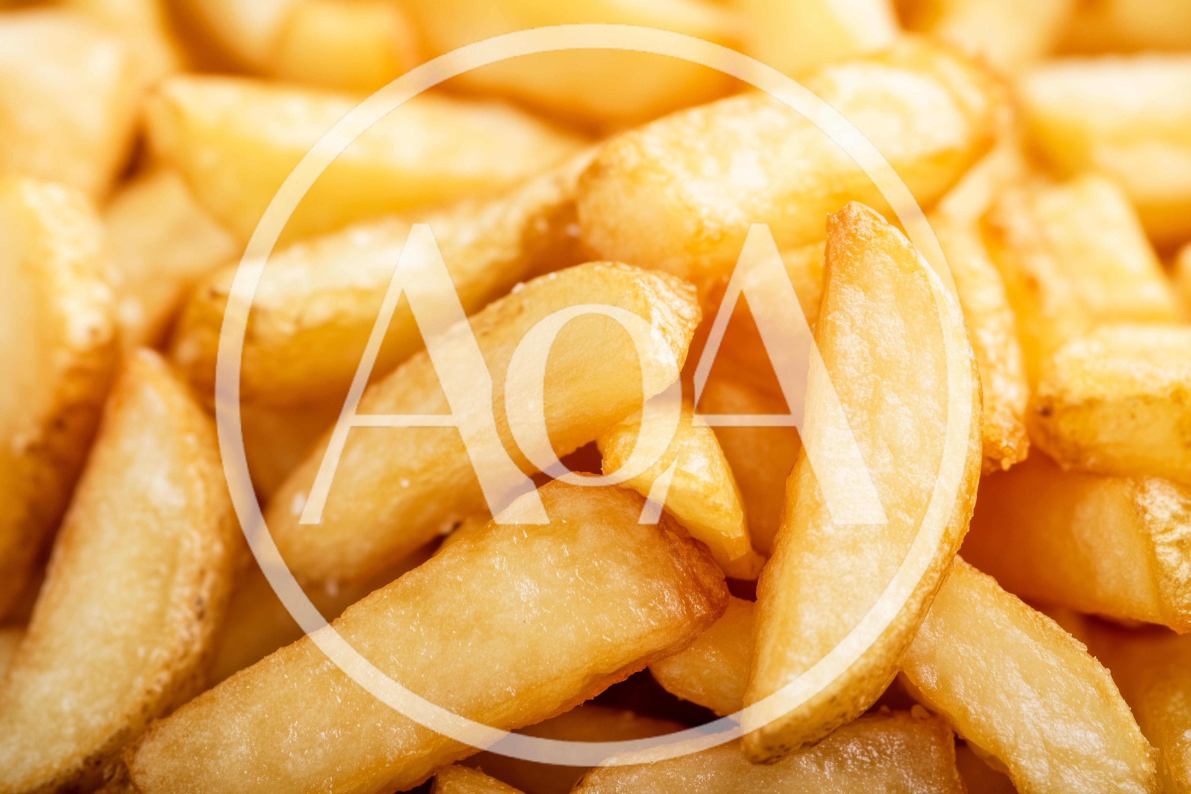 Close Up Of Golden Crispy French Fries