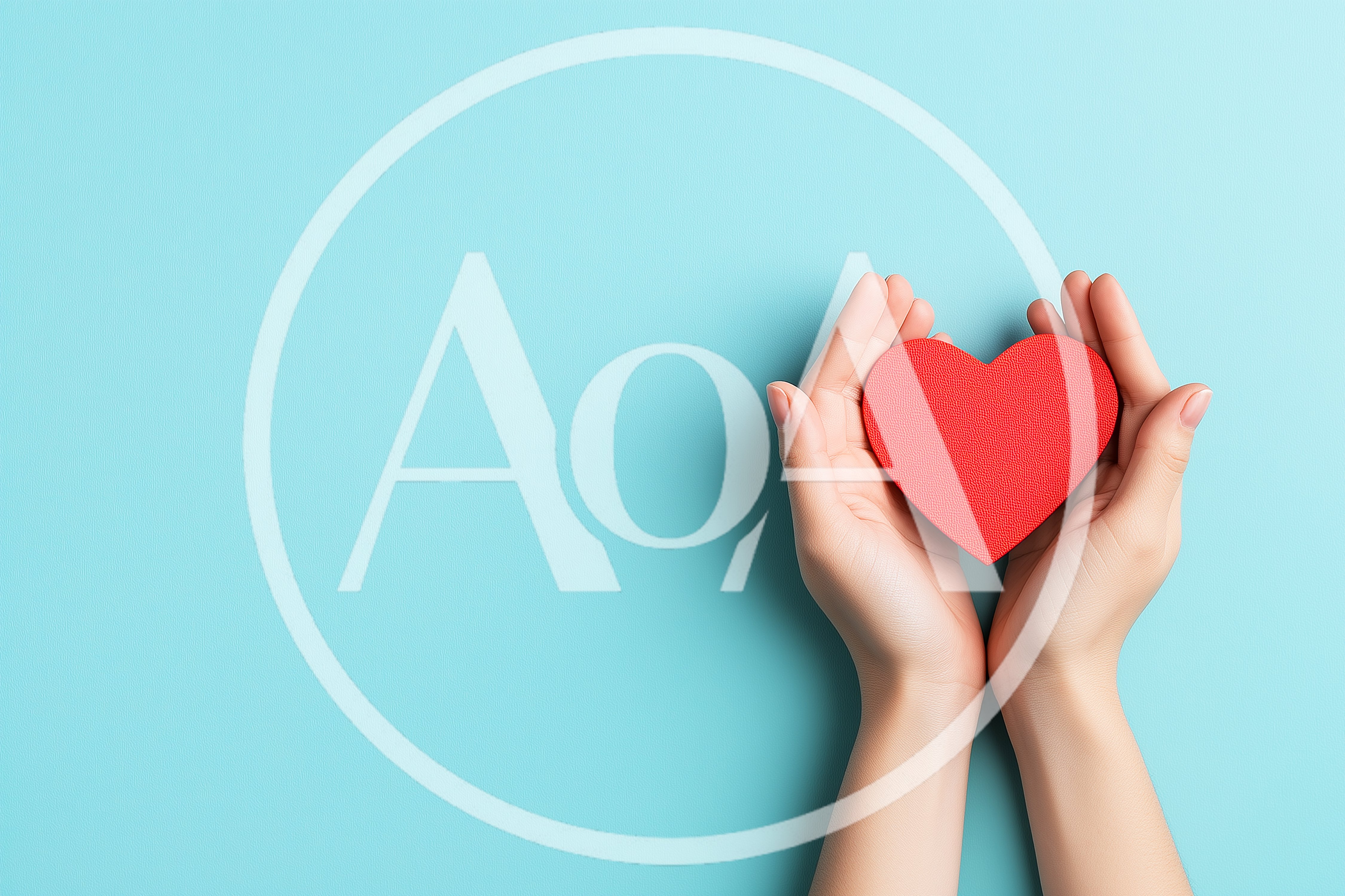 Hands Holding A Red Heart Shape