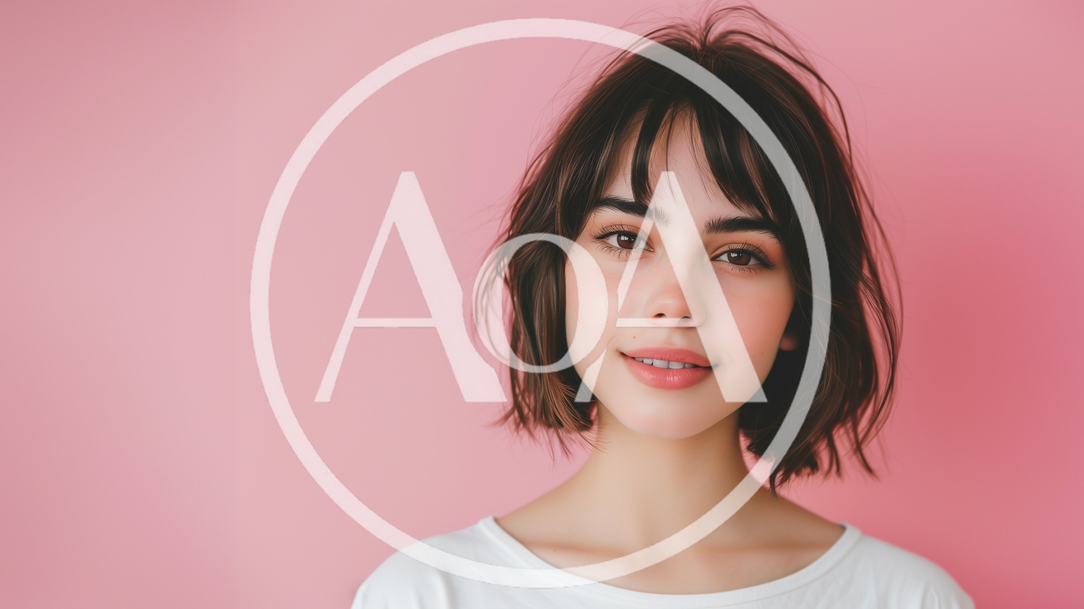 Portrait Of A Young Woman With Short Hair