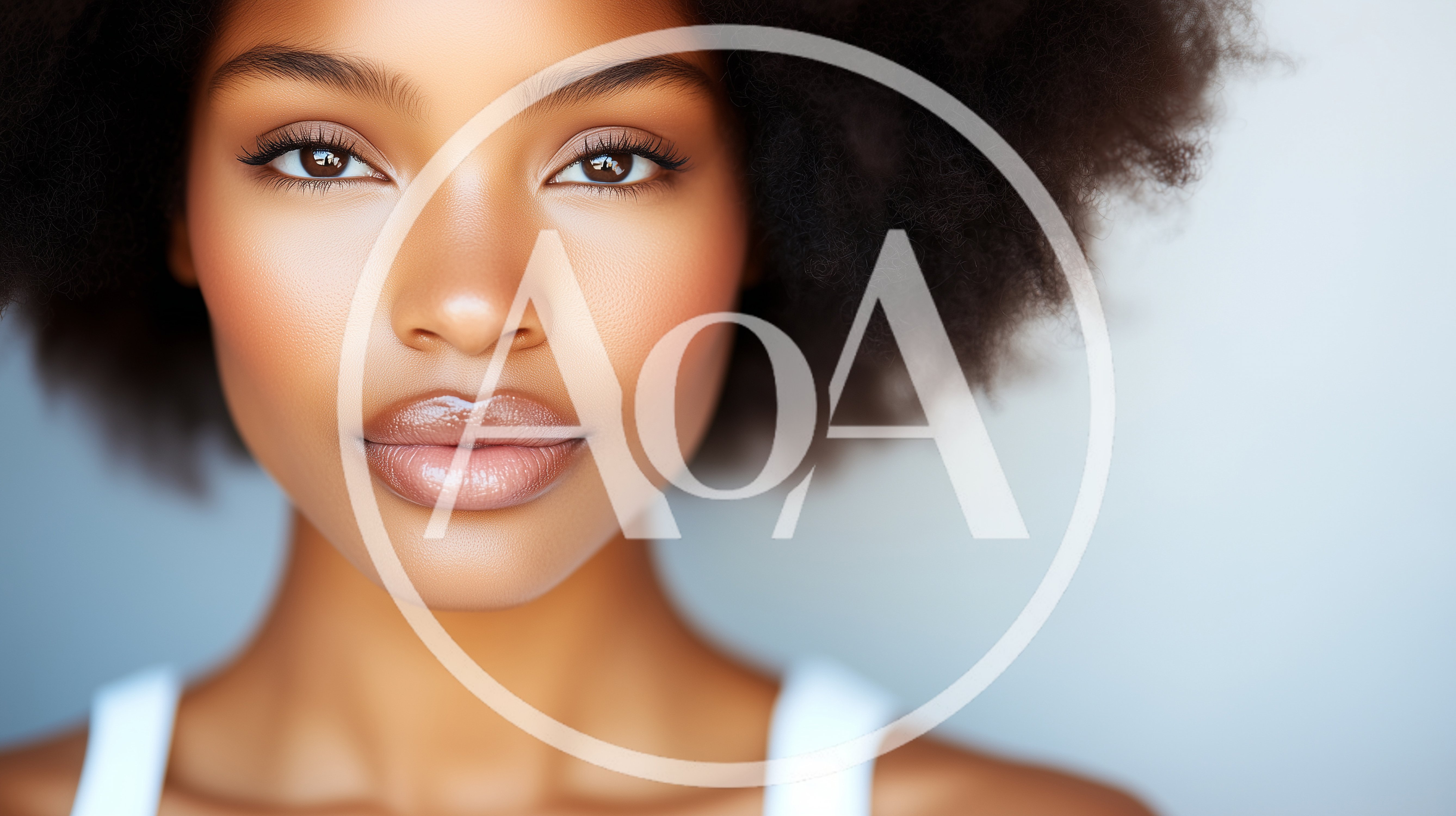 Portrait Of A Beautiful Young Woman With Afro Hair