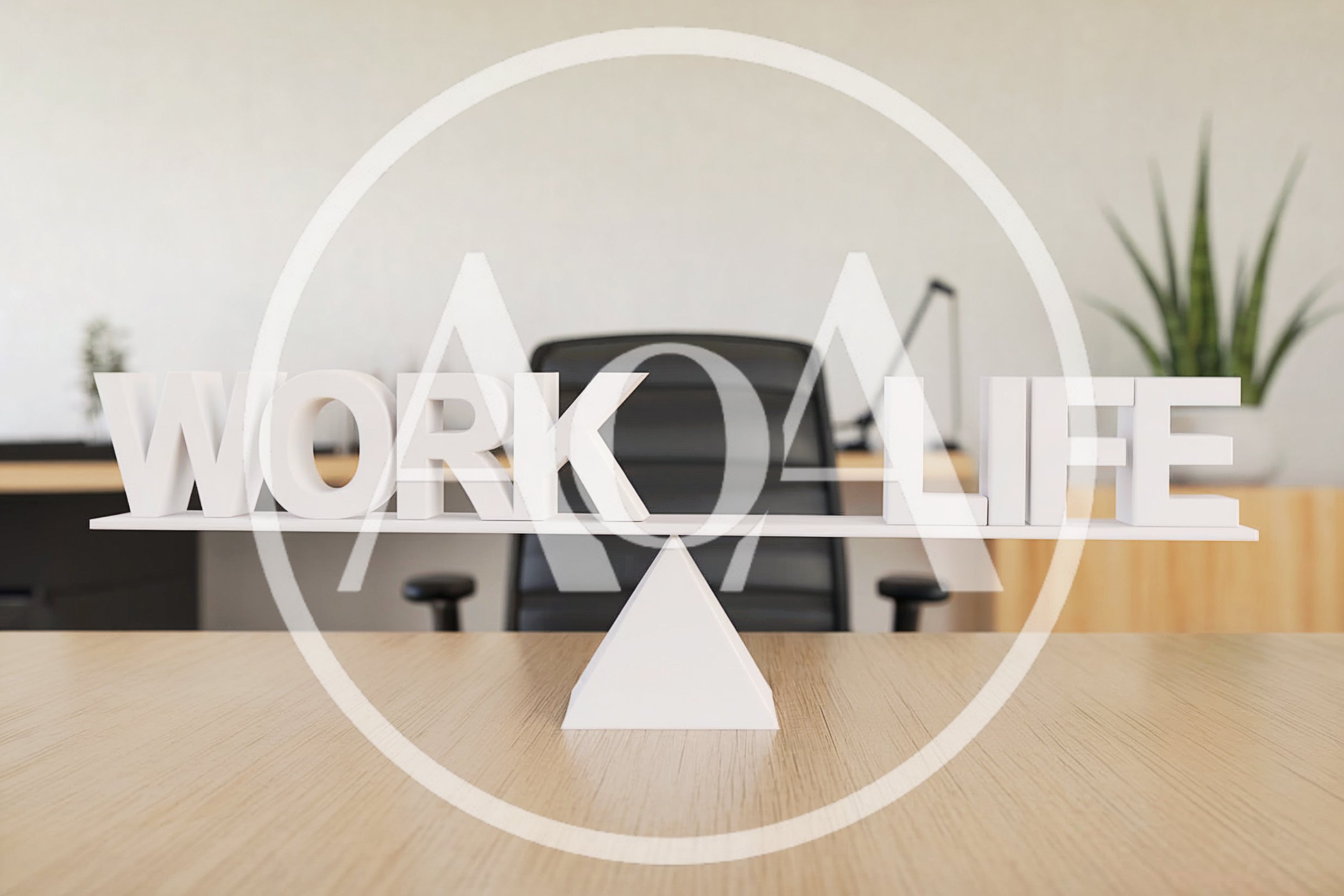 Work Life Balance Concept On Office Desk