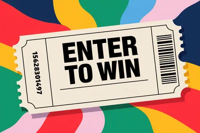 Enter To Win Raffle Ticket Graphic
