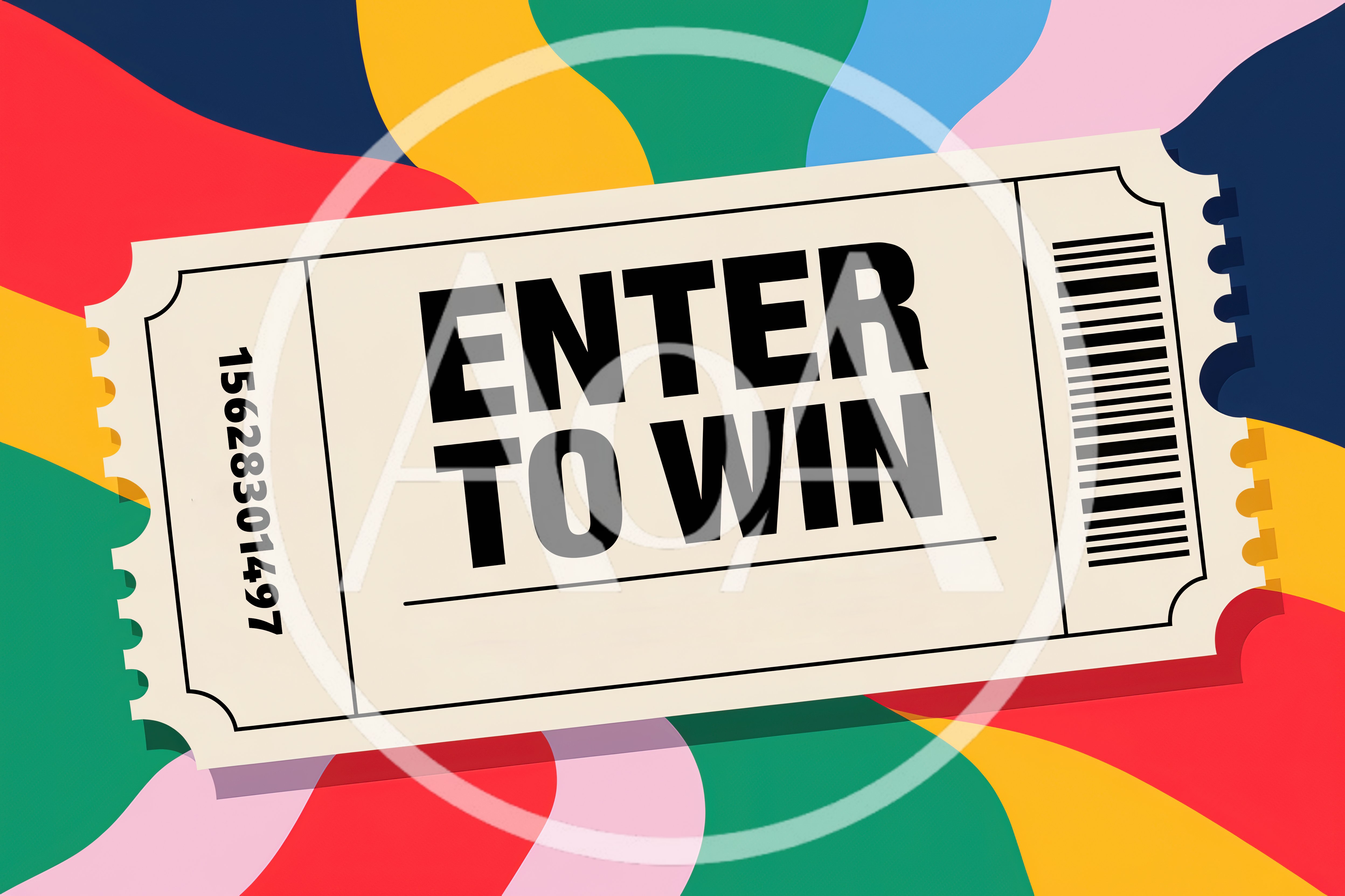 Enter To Win Raffle Ticket Graphic