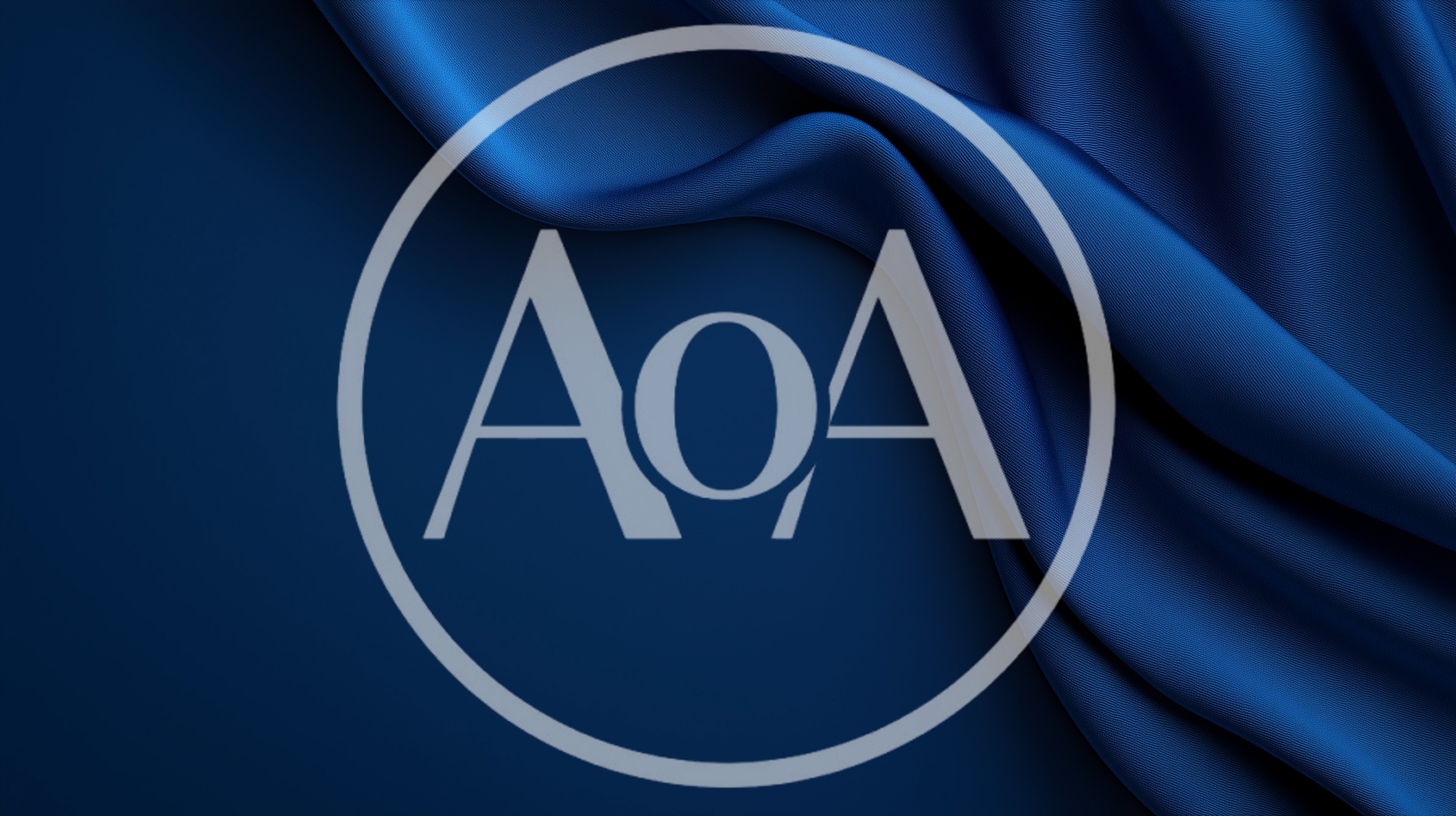 Abstract Blue Silk Fabric Background