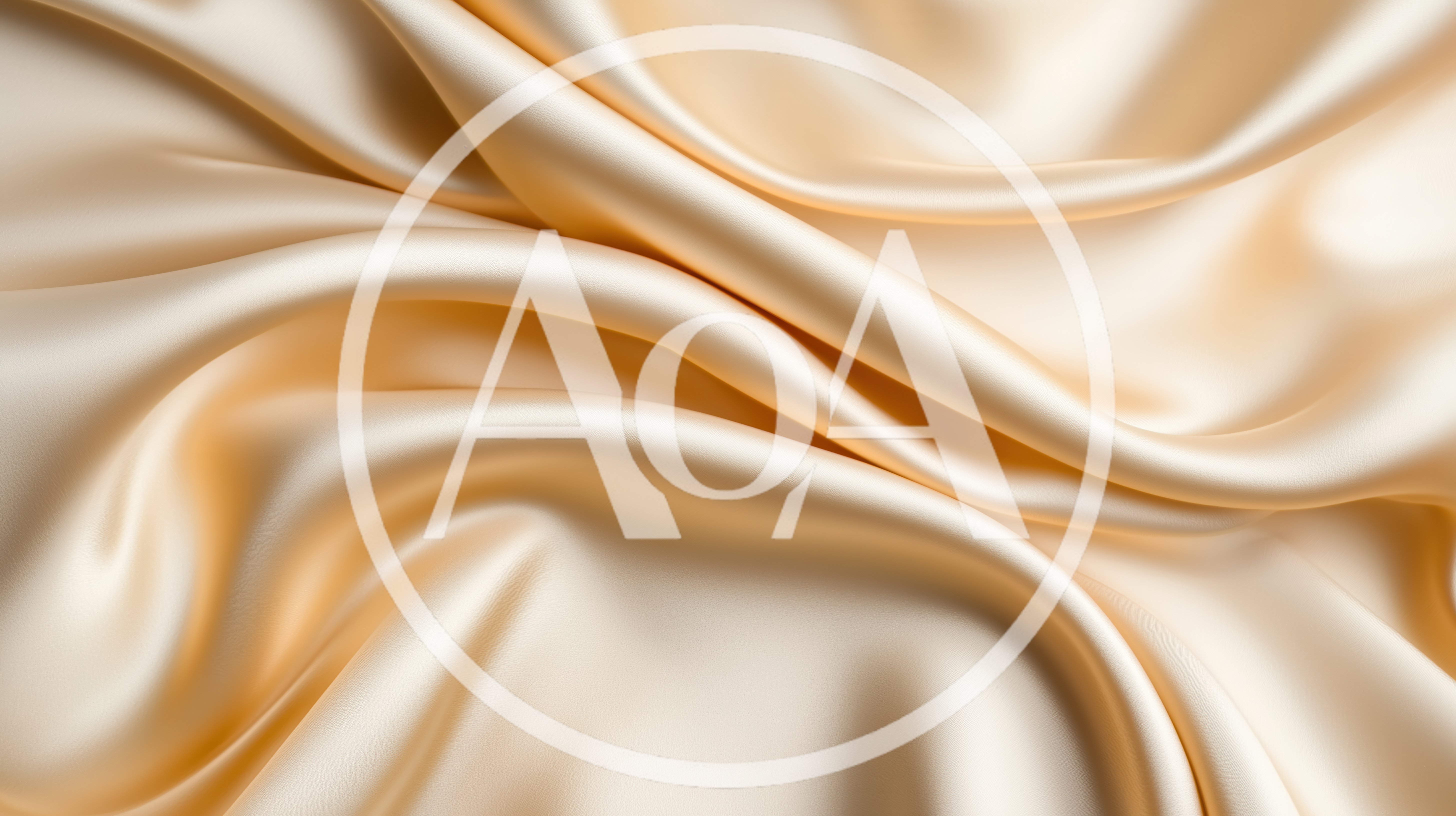Flowing Champagne Colored Silk Fabric Background