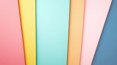 Abstract Background With Overlapping Colorful Geometric Paper Layers