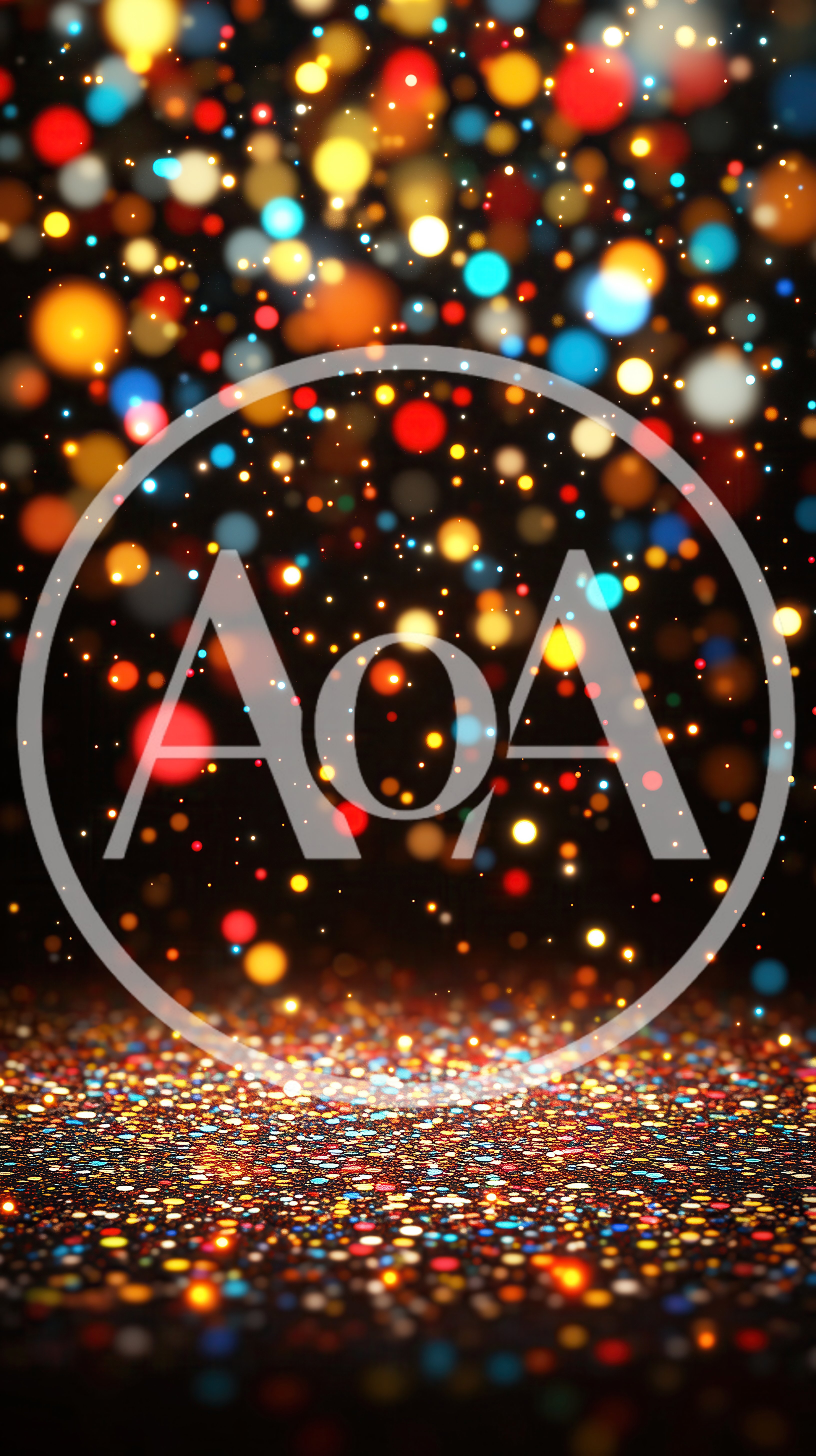 Abstract Colorful Bokeh Lights And Glittering Surface