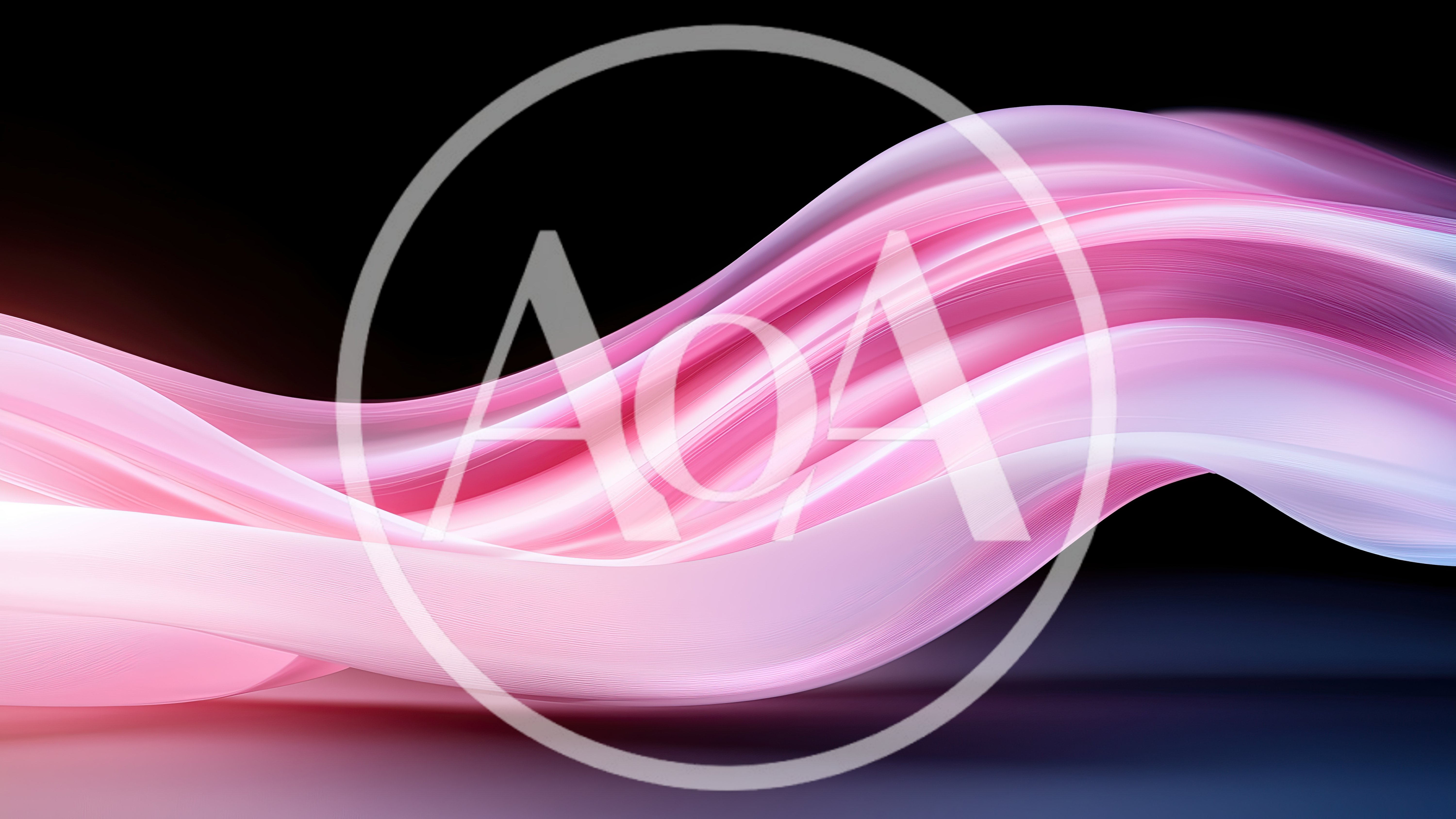 Abstract Pink Flowing Silk Wave Background