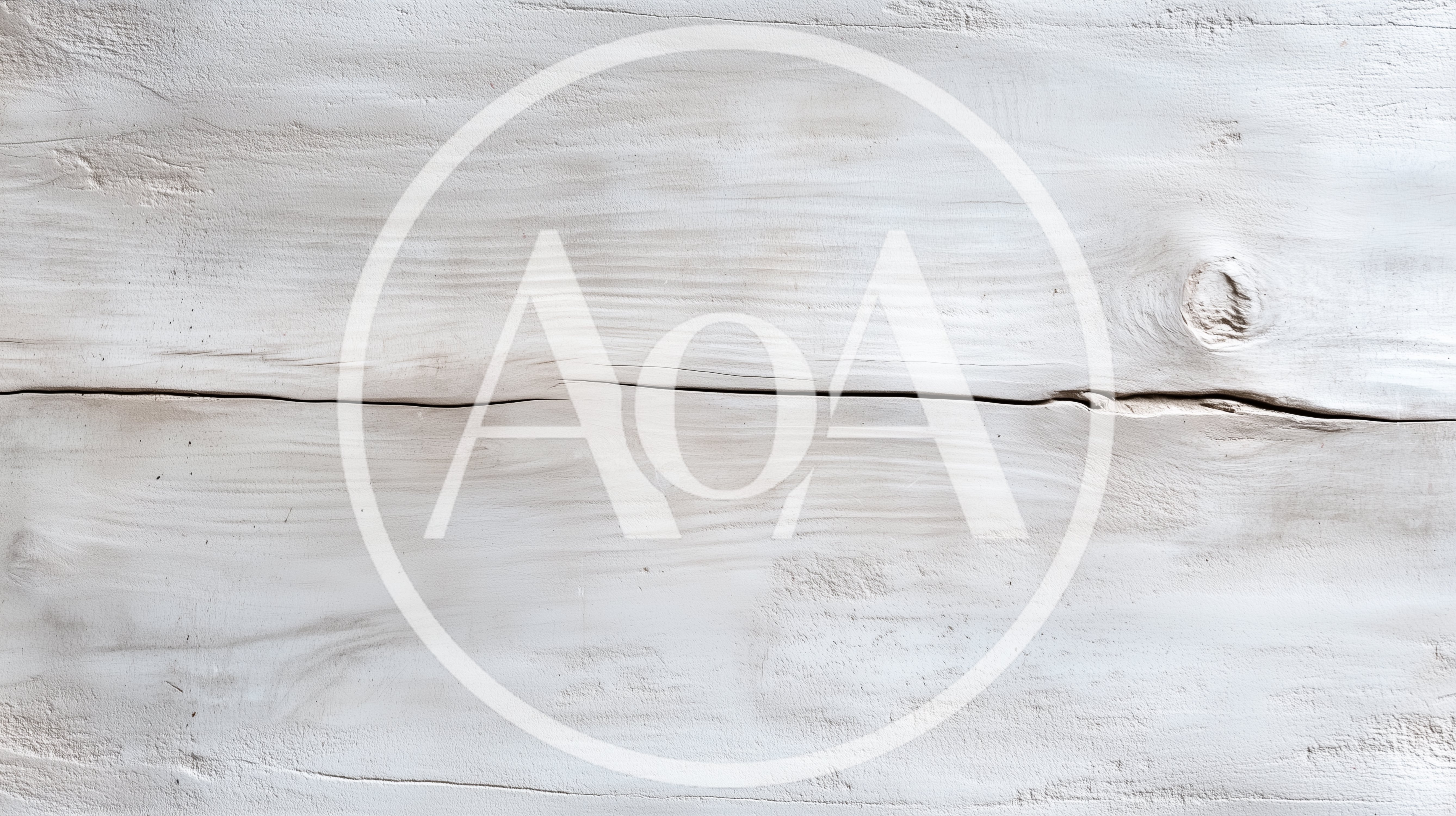 White Painted Wooden Plank With Natural Grain Texture