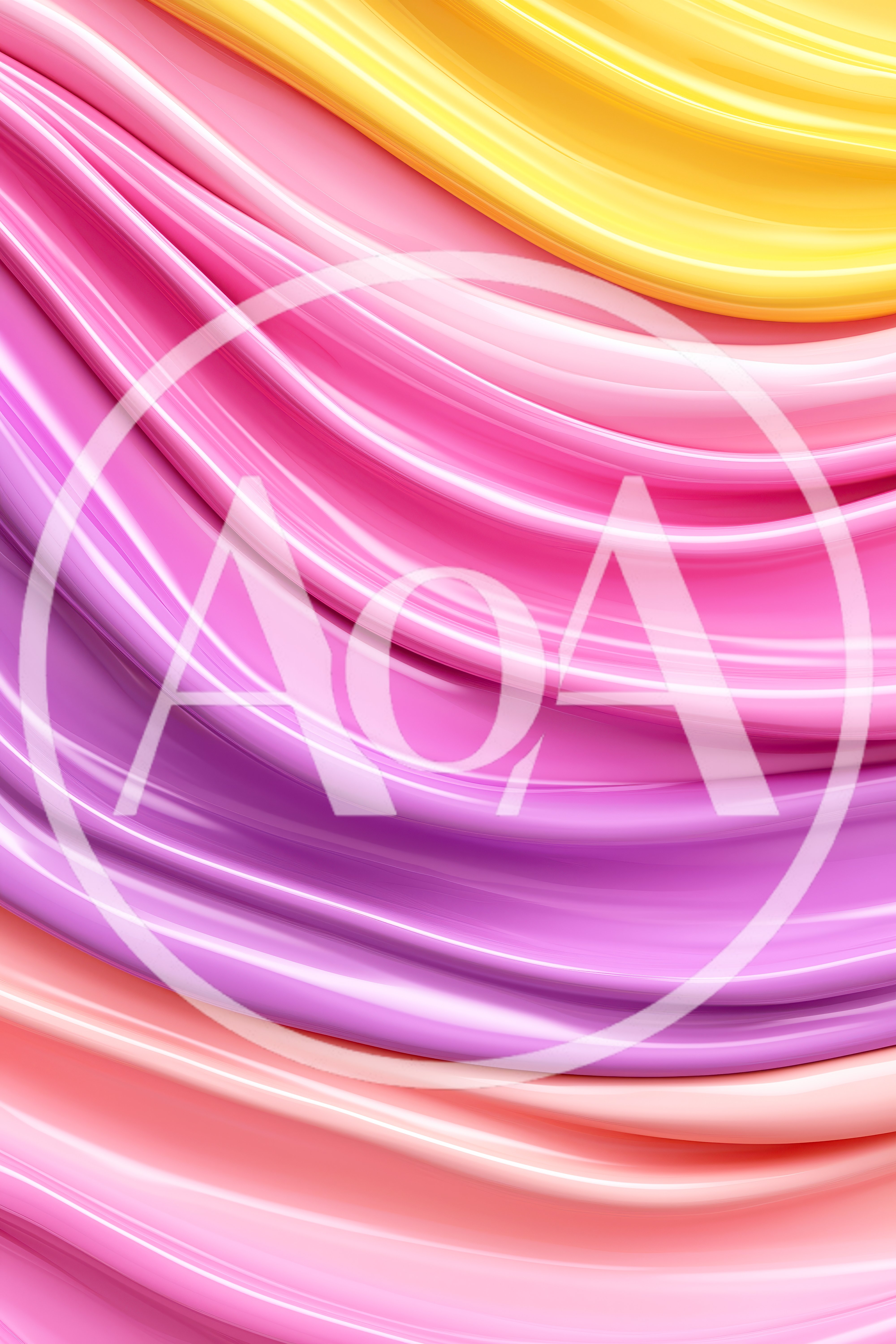 Abstract Liquid Paint Waves In Pastel Colors