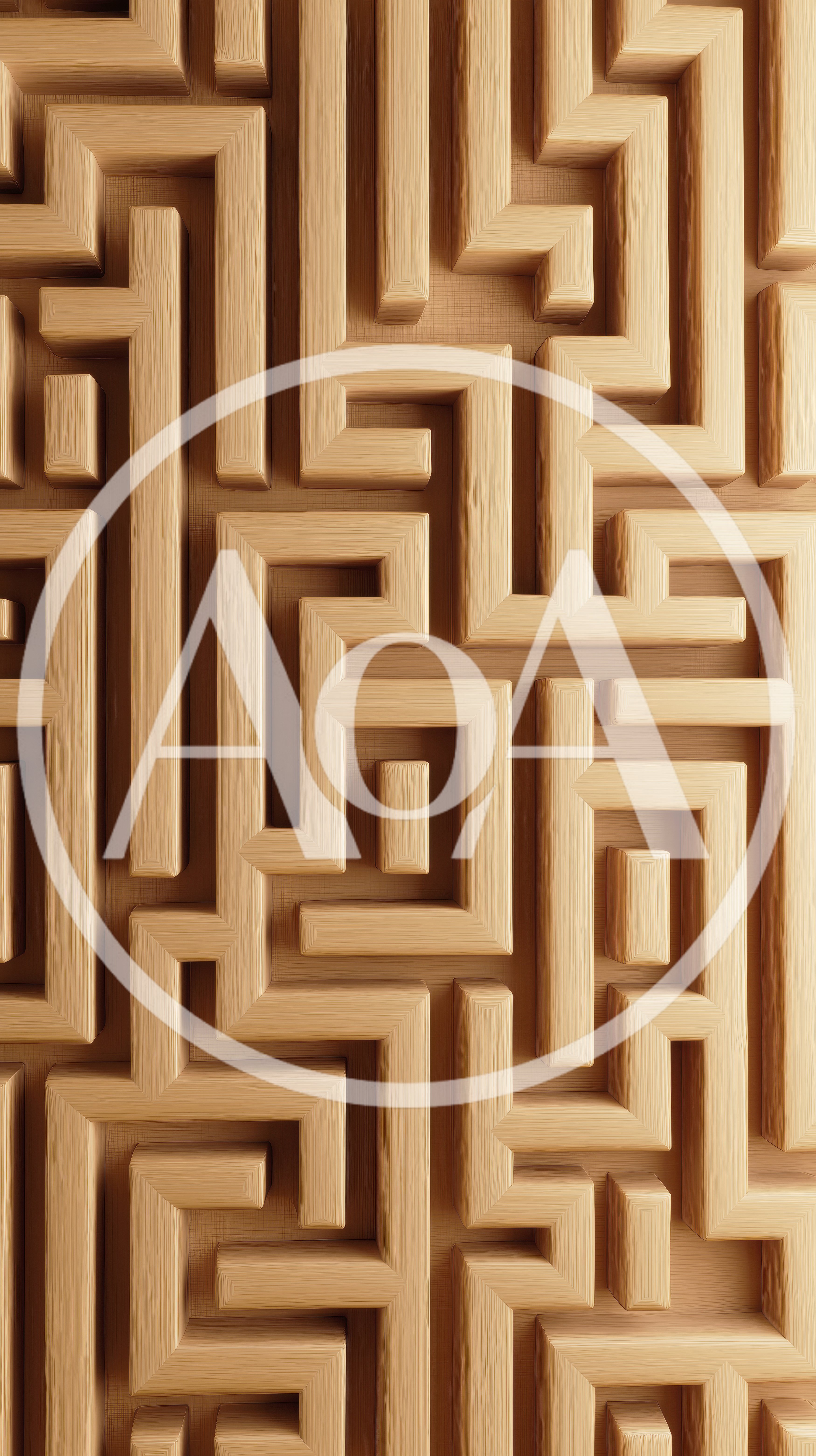 Abstract 3D Maze Pattern Background