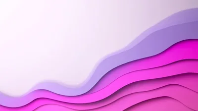 Abstract Background With Layered Wavy Paper Cut Shapes