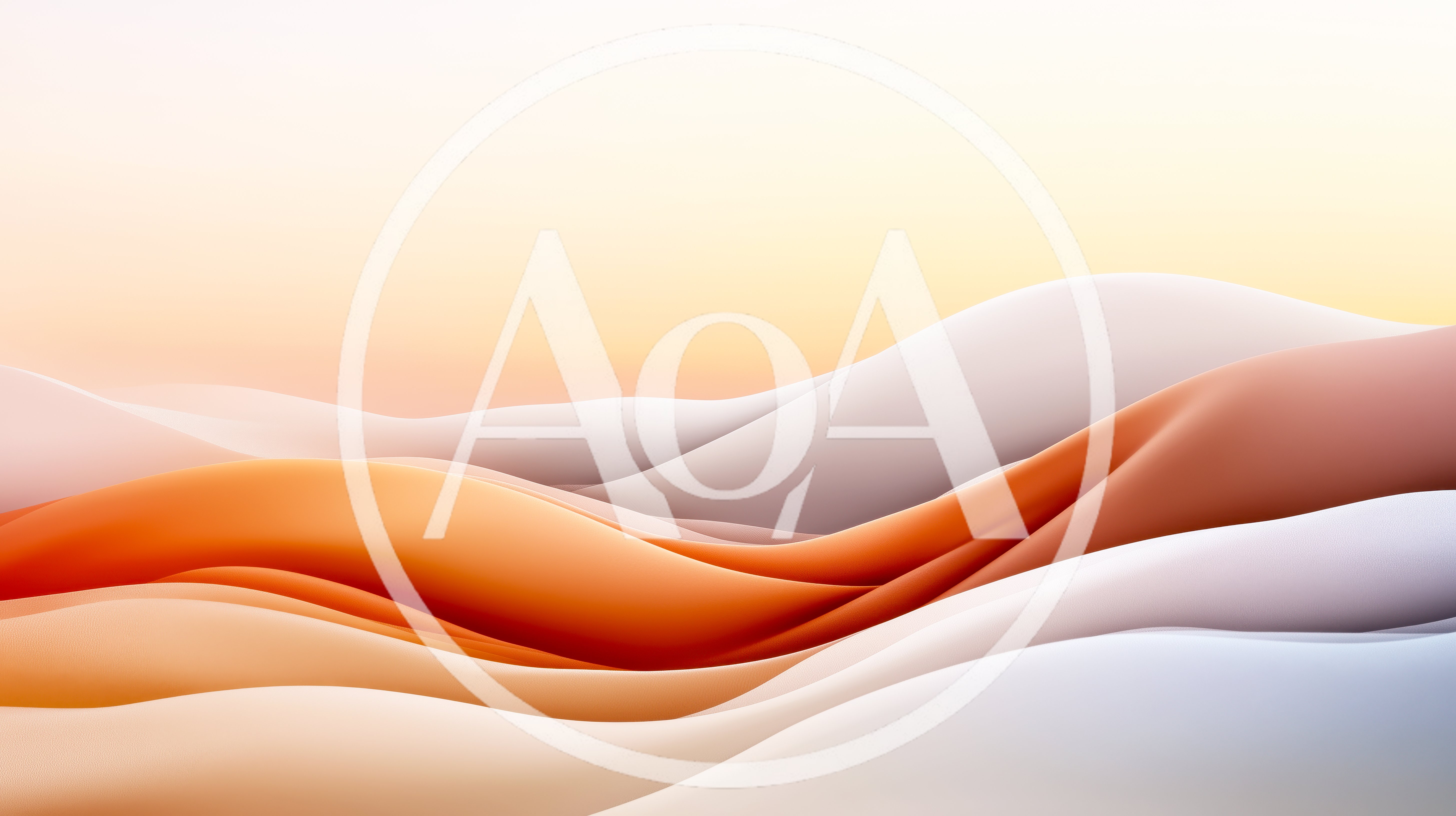 Abstract 3D Wavy Layers In Soft Pastel Tones