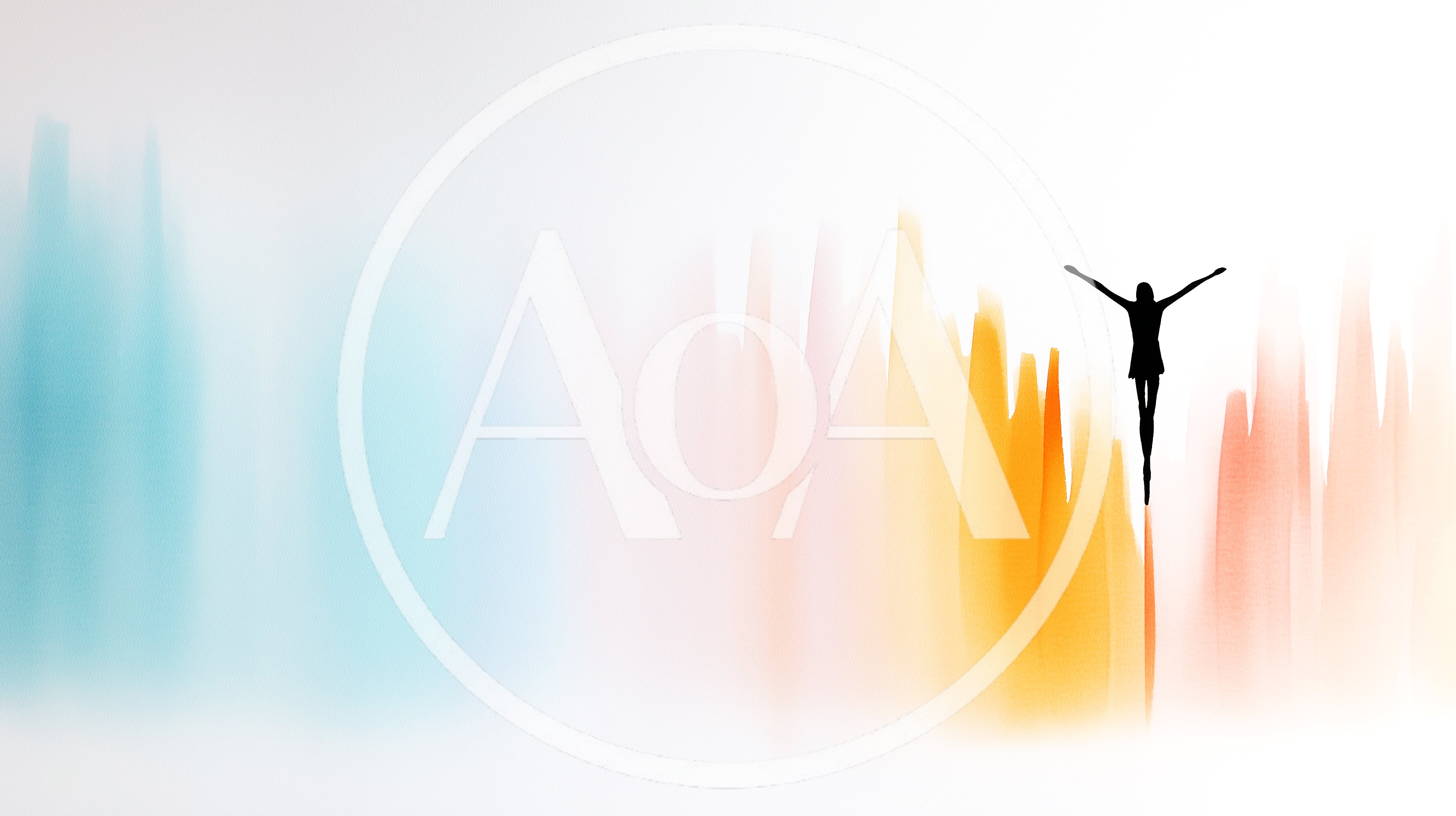 Abstract Silhouette Of A Person Reaching Upwards