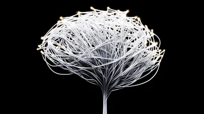 Abstract Digital Neural Network Brain Structure