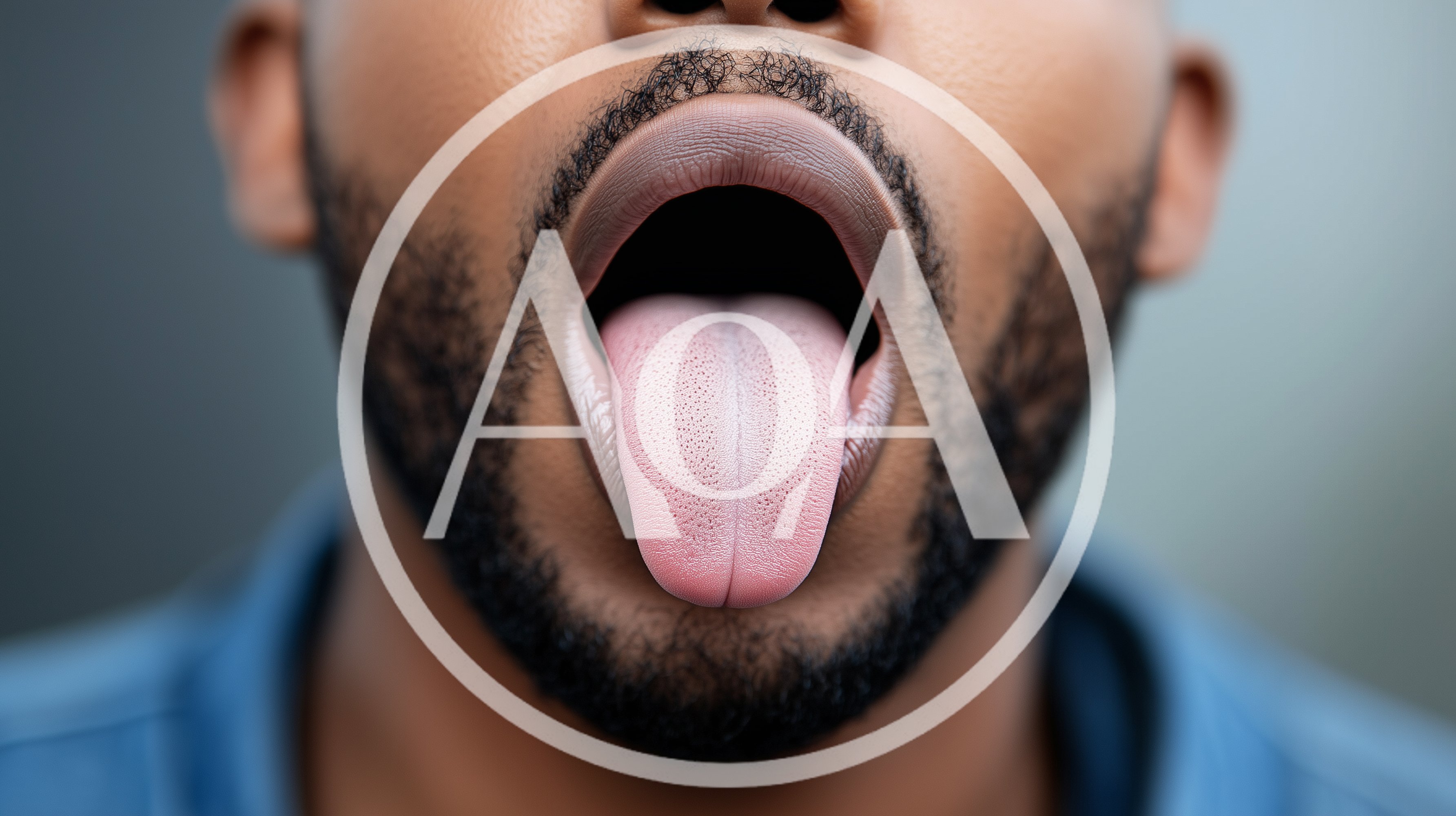 Close Up Of A Man Sticking Out His Tongue