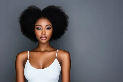 Portrait Of A Beautiful Young Black Woman