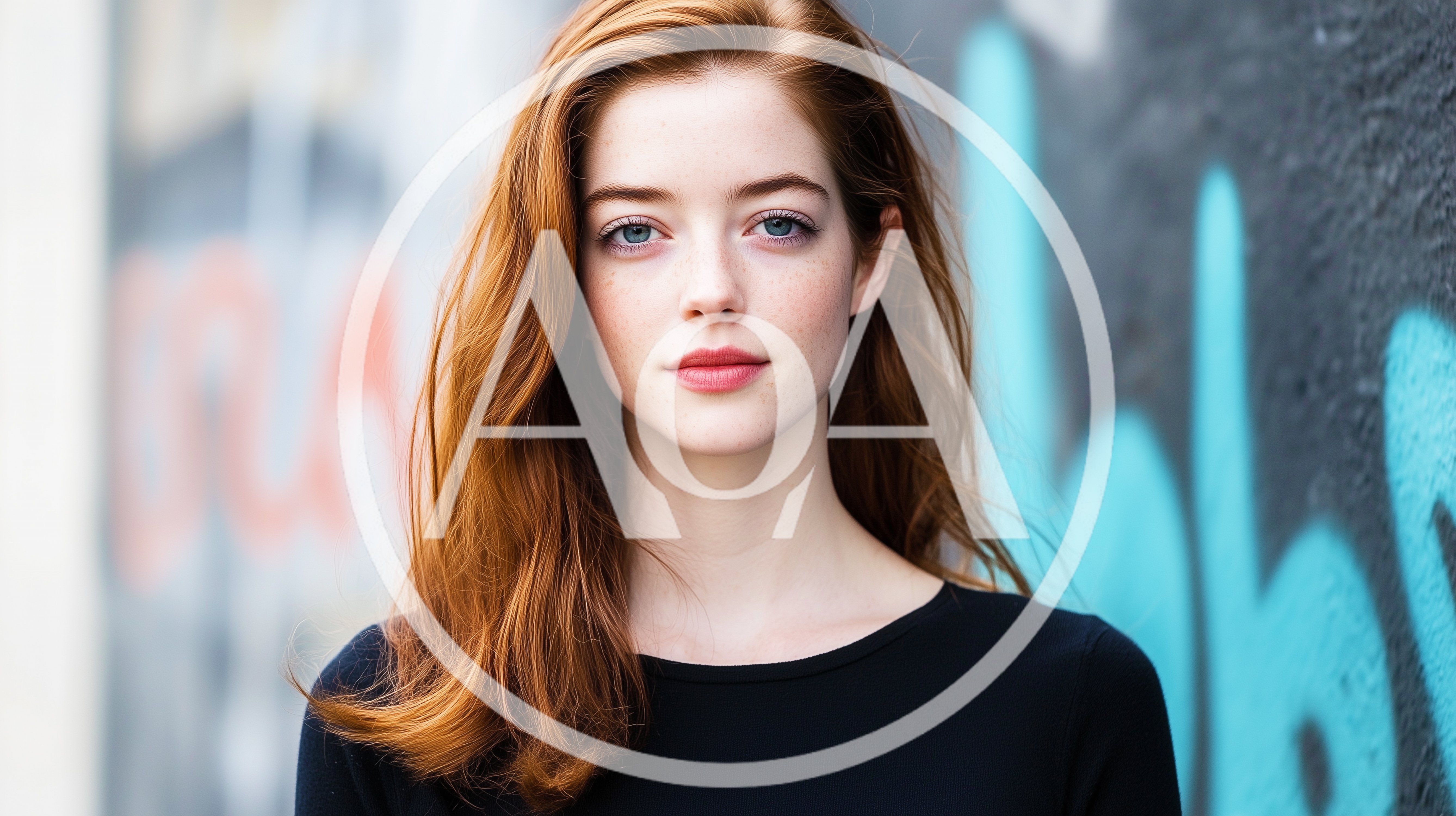 Portrait Of A Young Woman With Red Hair