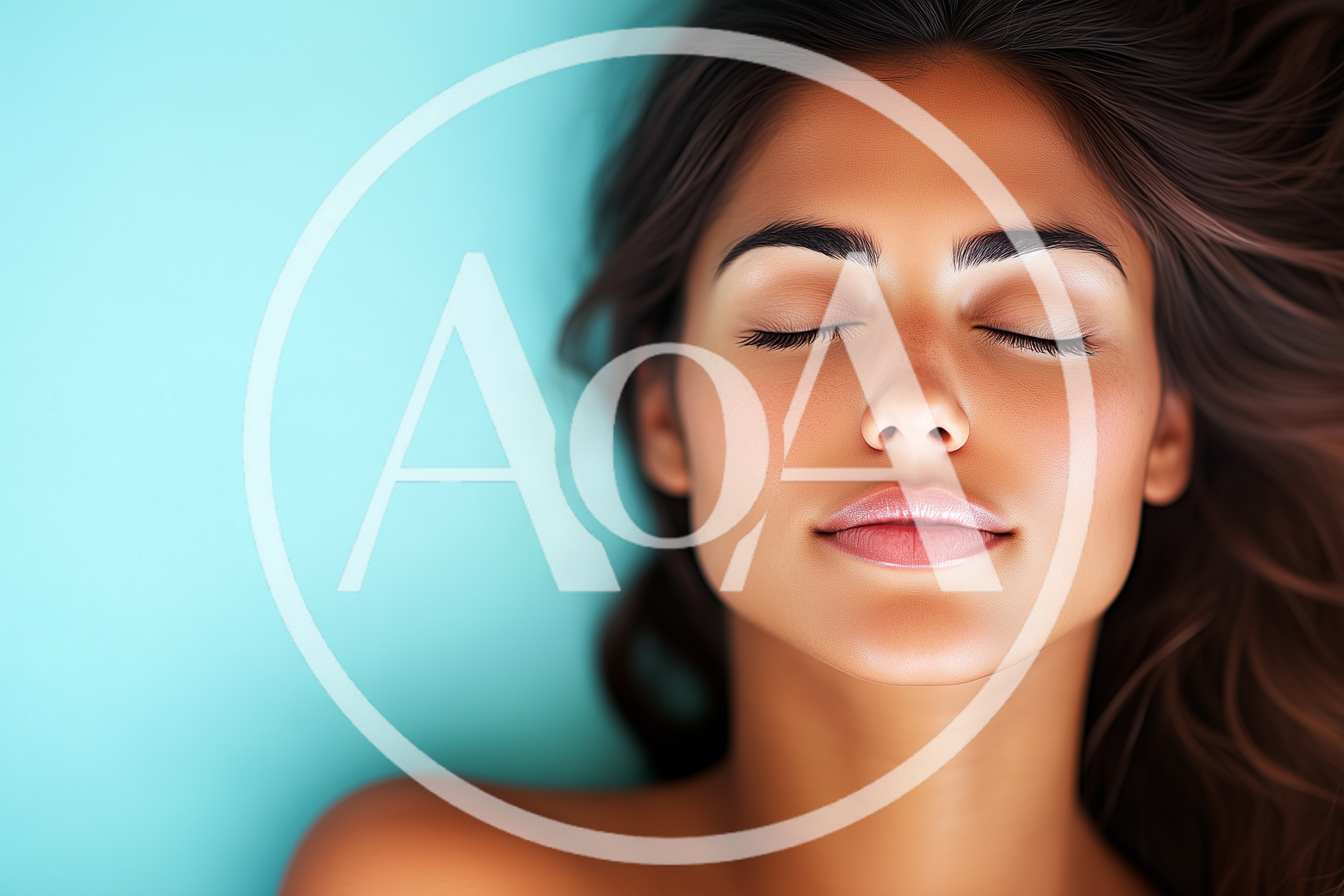 Portrait Of A Beautiful Woman With Eyes Closed
