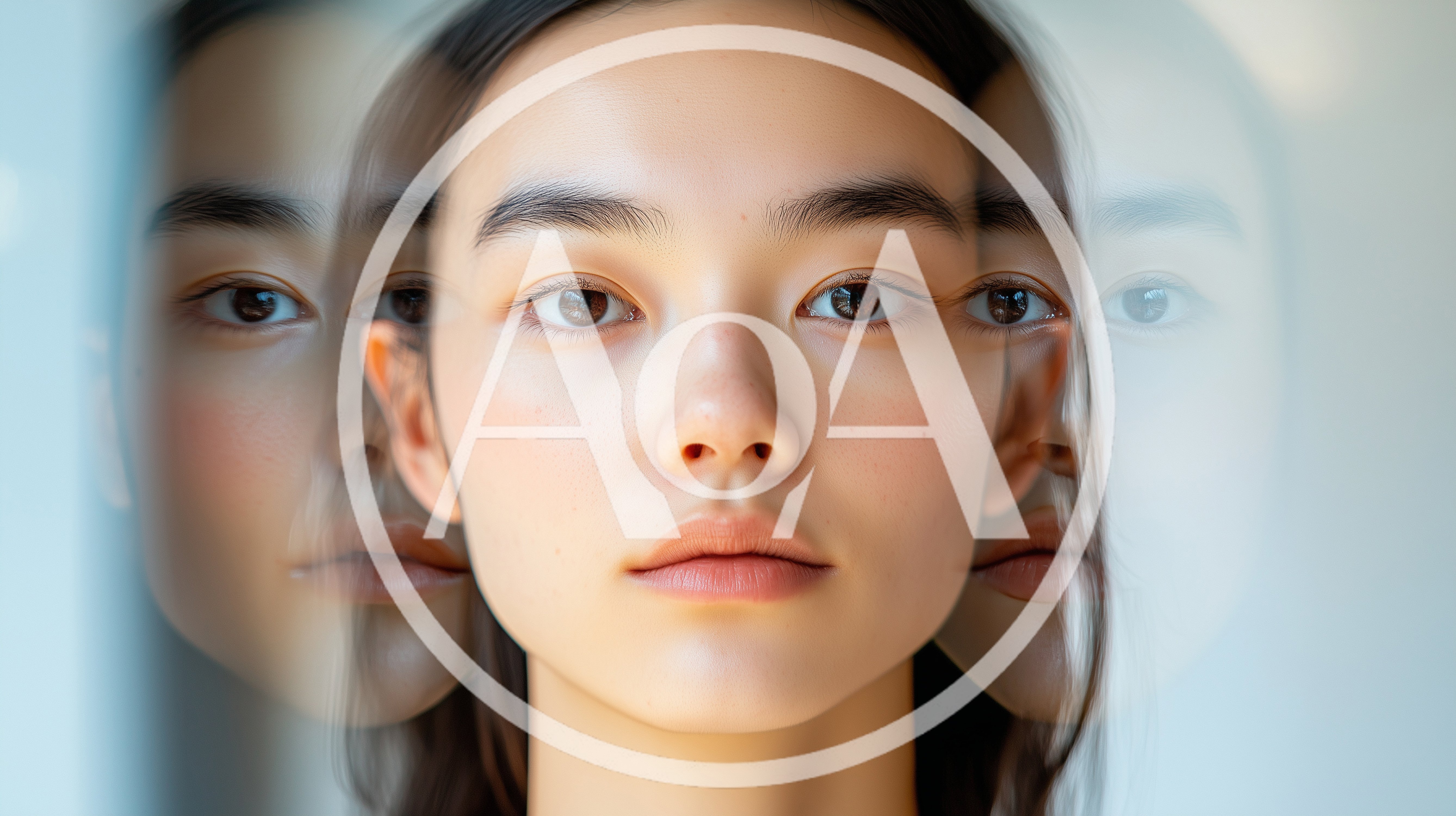 Portrait Of A Young Woman With Motion Blur Effect