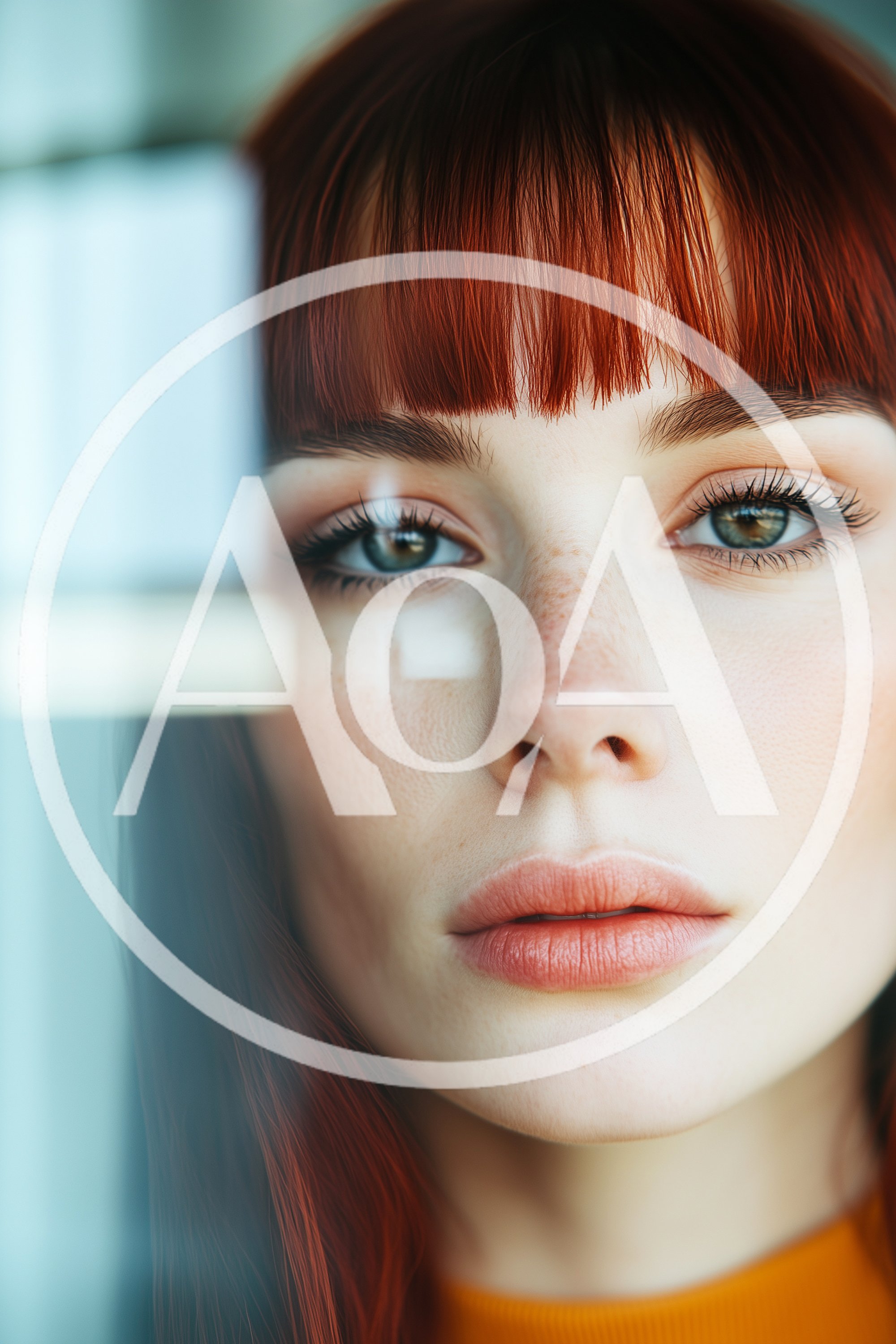 Portrait Of A Young Woman With Red Hair