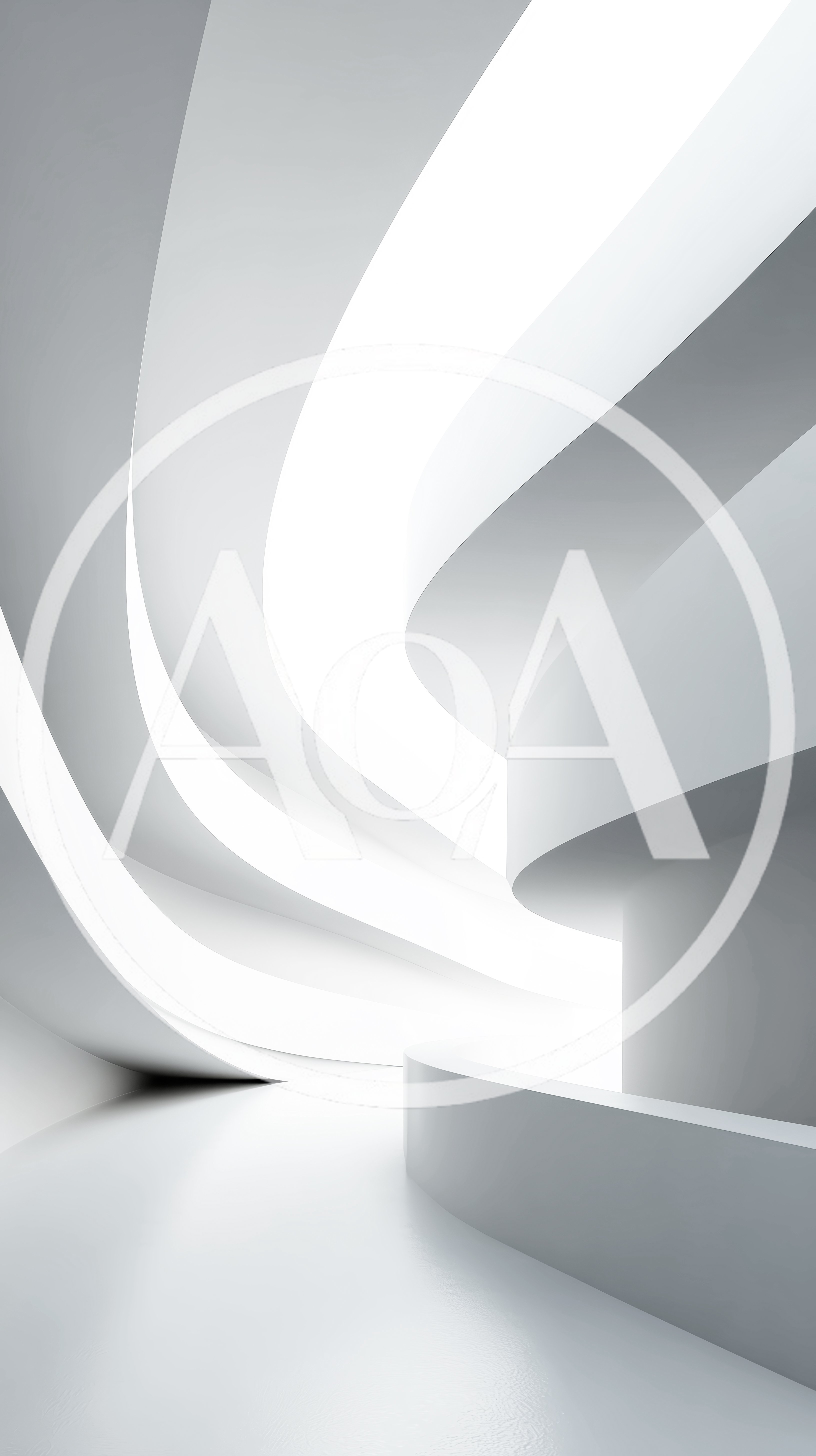 Abstract Modern Architectural Interior With Curved White Walls