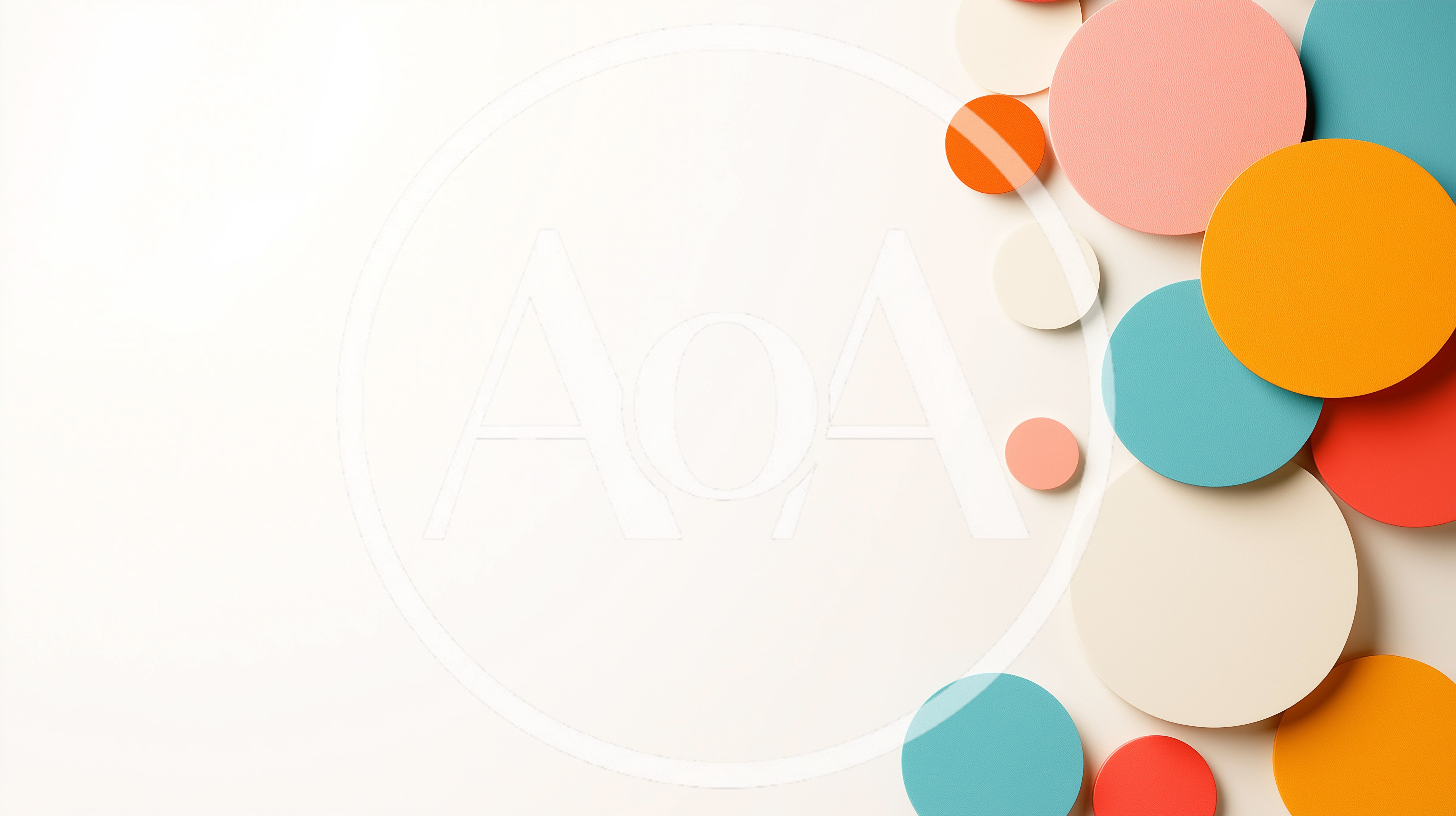 Abstract Background With Colorful Overlapping Paper Circles