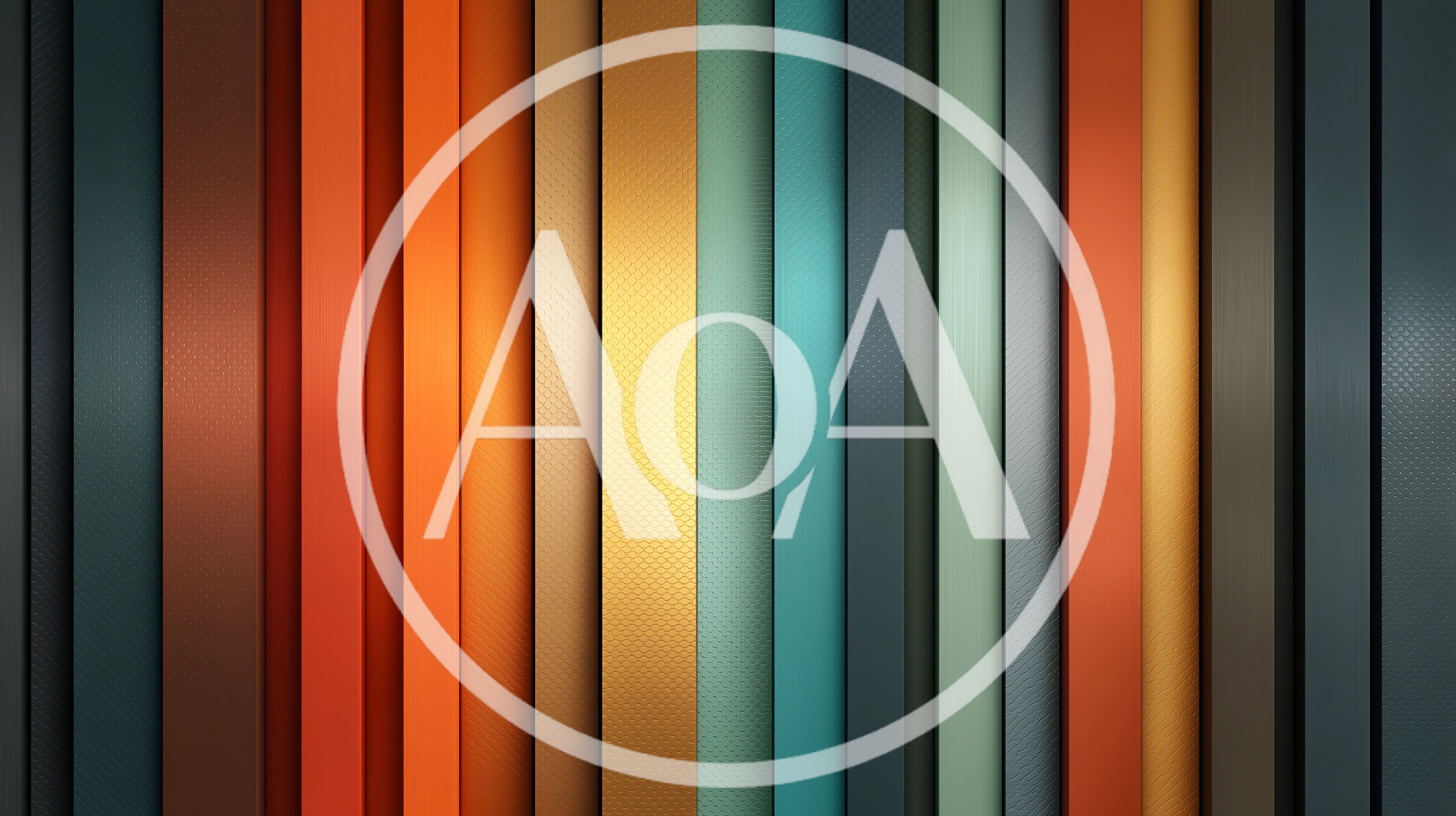 Abstract Vertical Stripes With Textured Metallic Surfaces