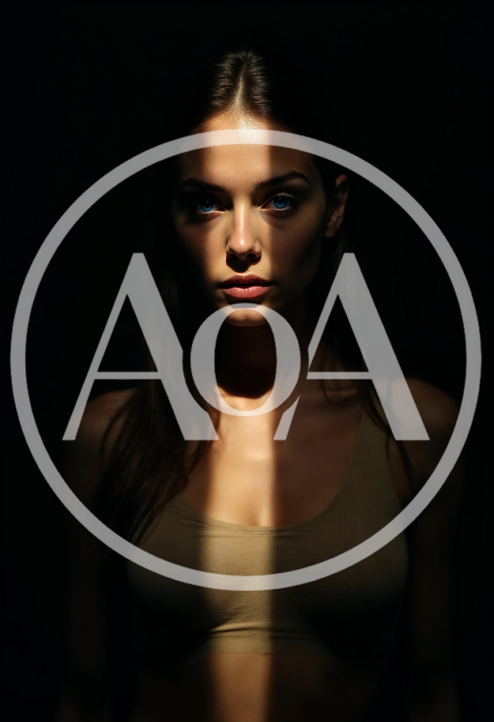 Portrait Of A Woman With Dramatic Chiaroscuro Lighting