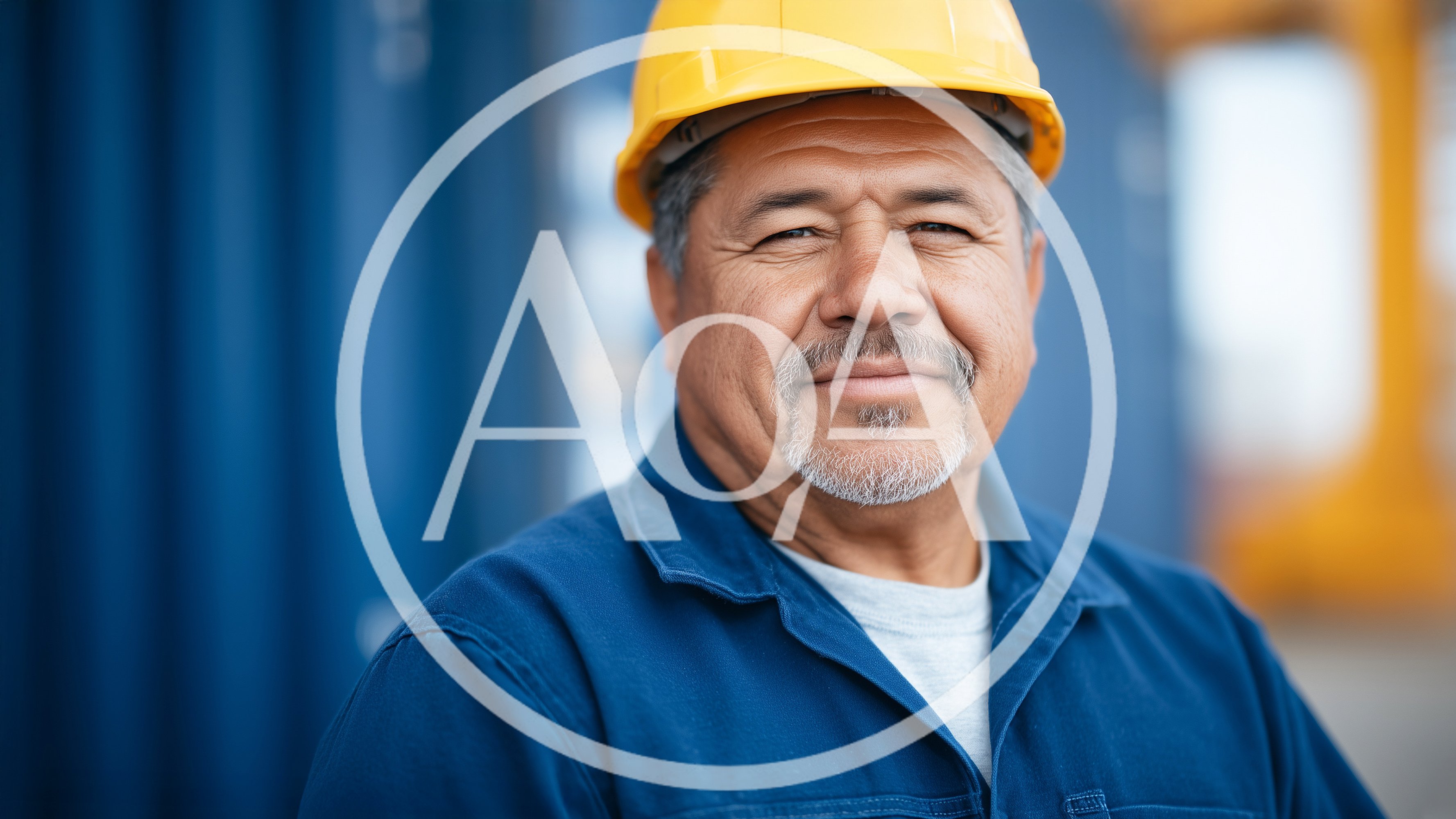 Portrait Of A Mature Hispanic Dock Worker