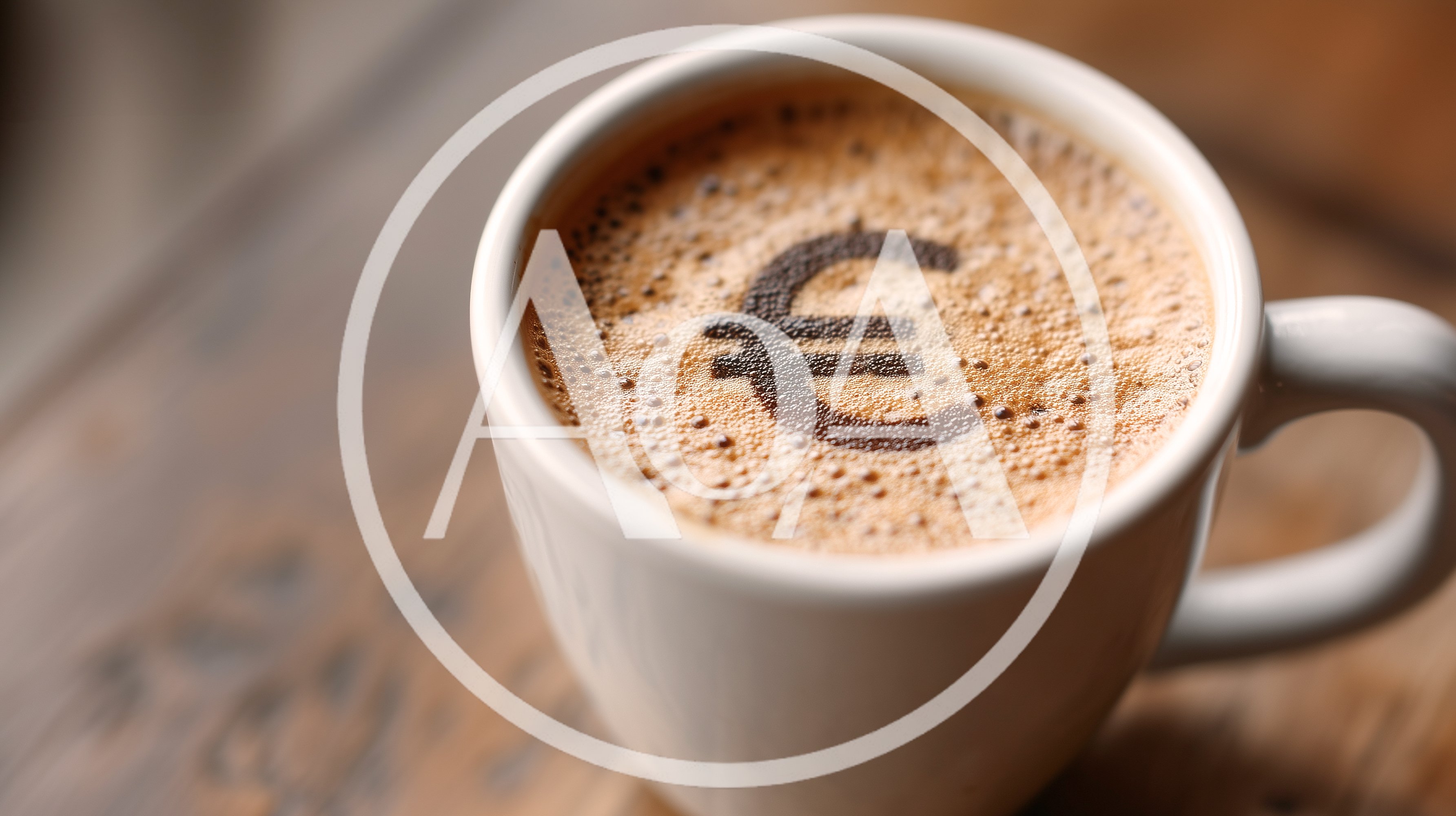 Euro Currency Symbol Art In A Cup Of Coffee