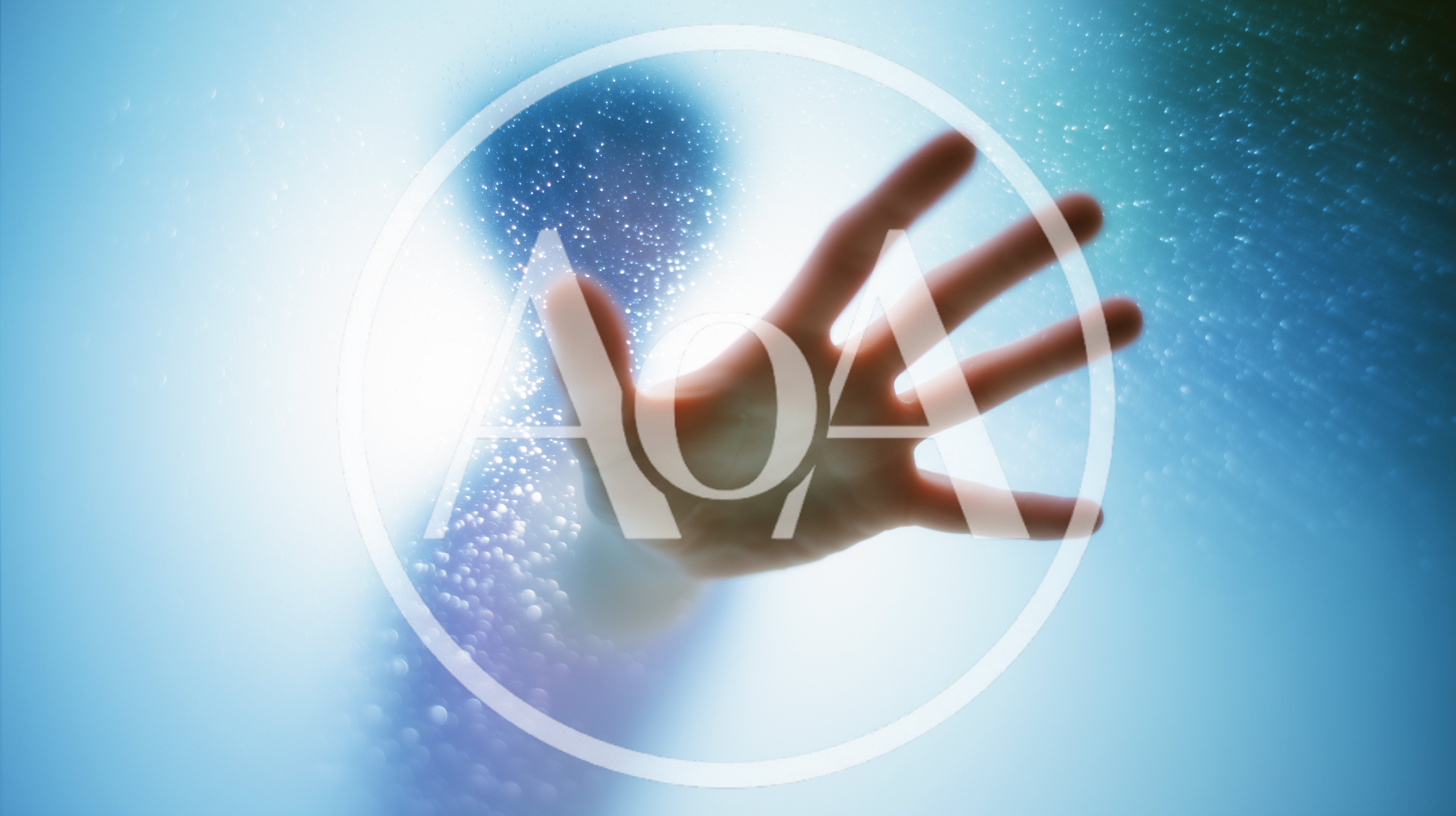 Person Pressing Hand Against Frosted Glass Shower Door