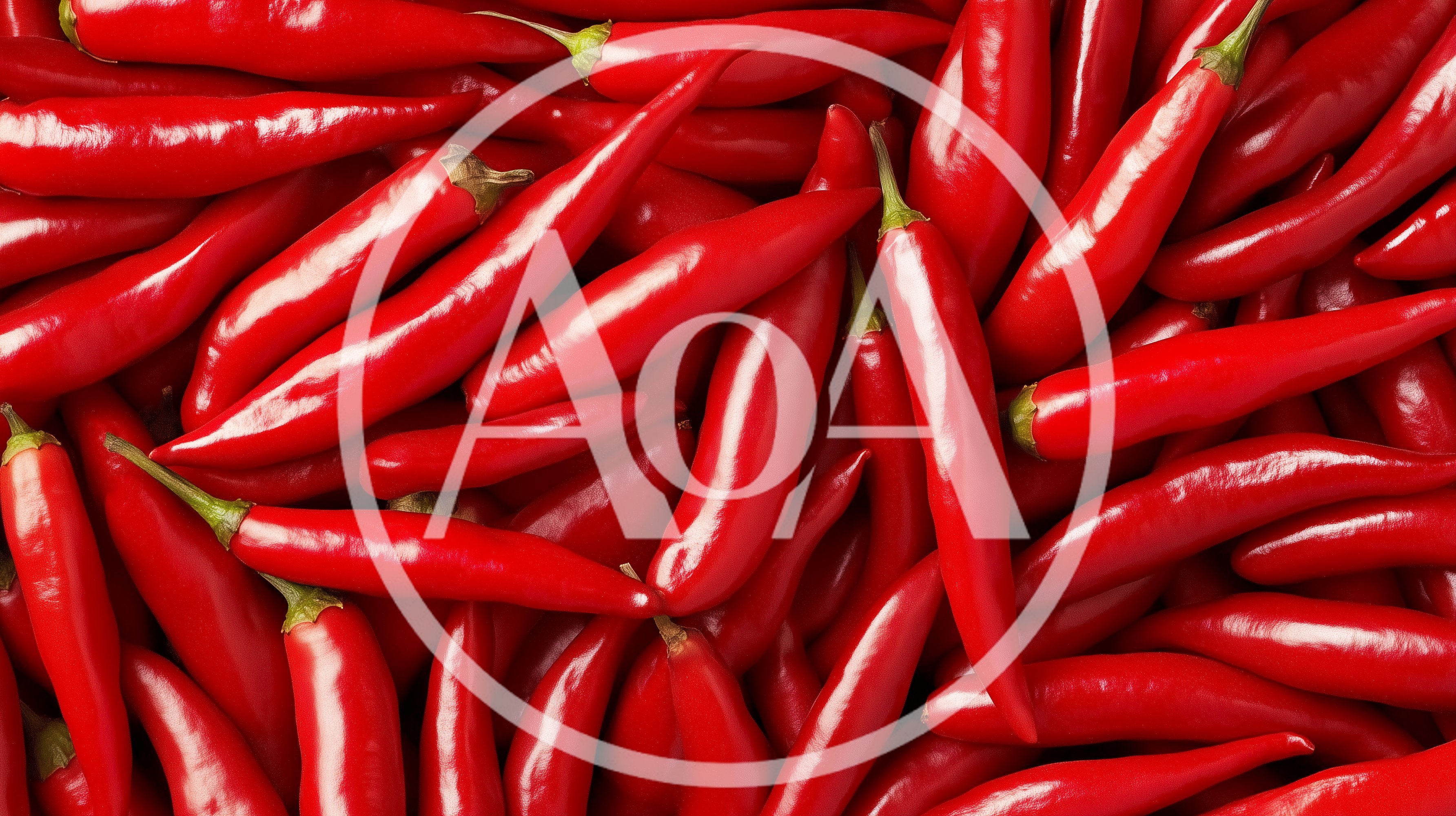 Fresh Red Chili Peppers Background