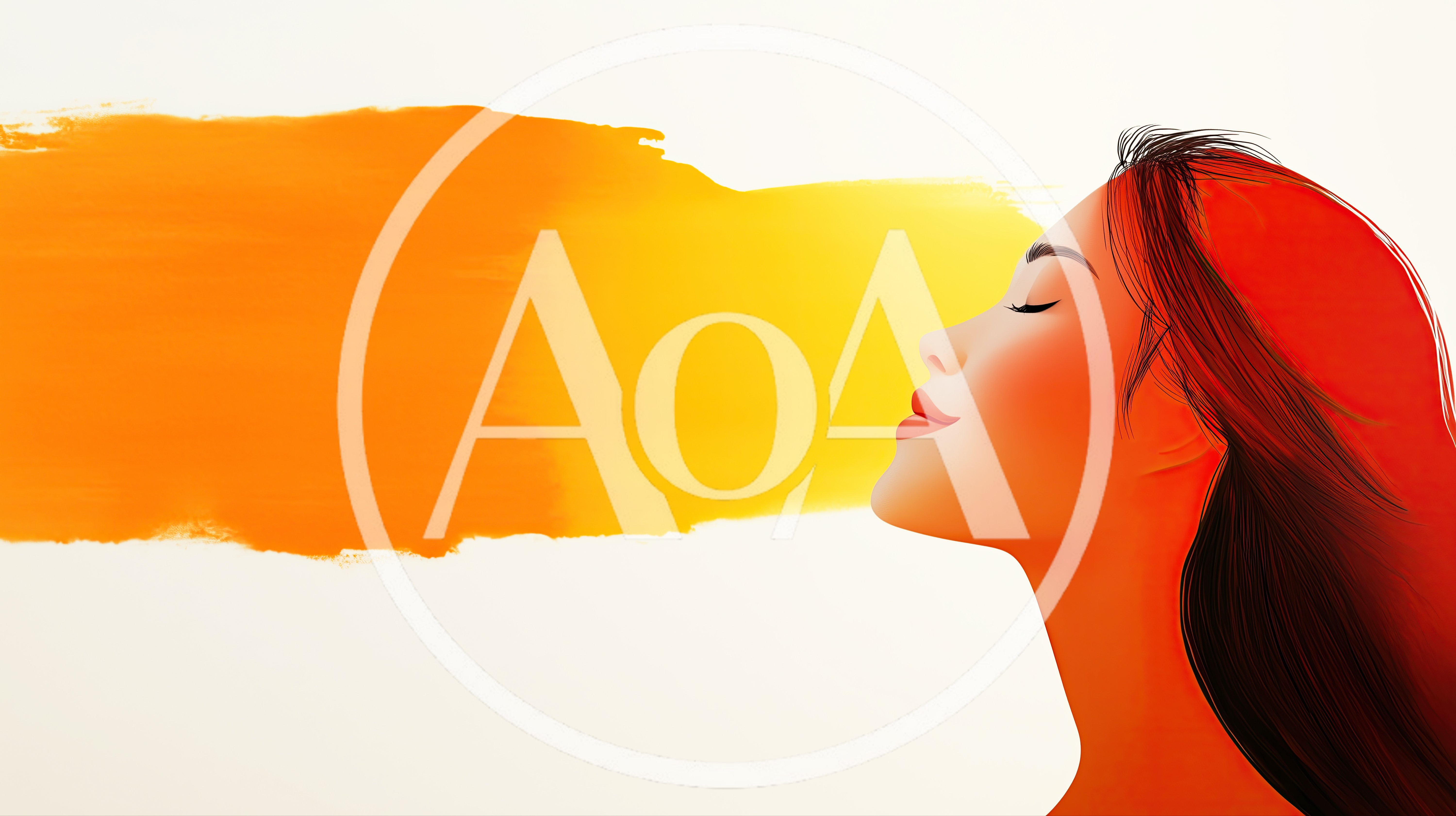 Digital Illustration Of A Woman With Closed Eyes
