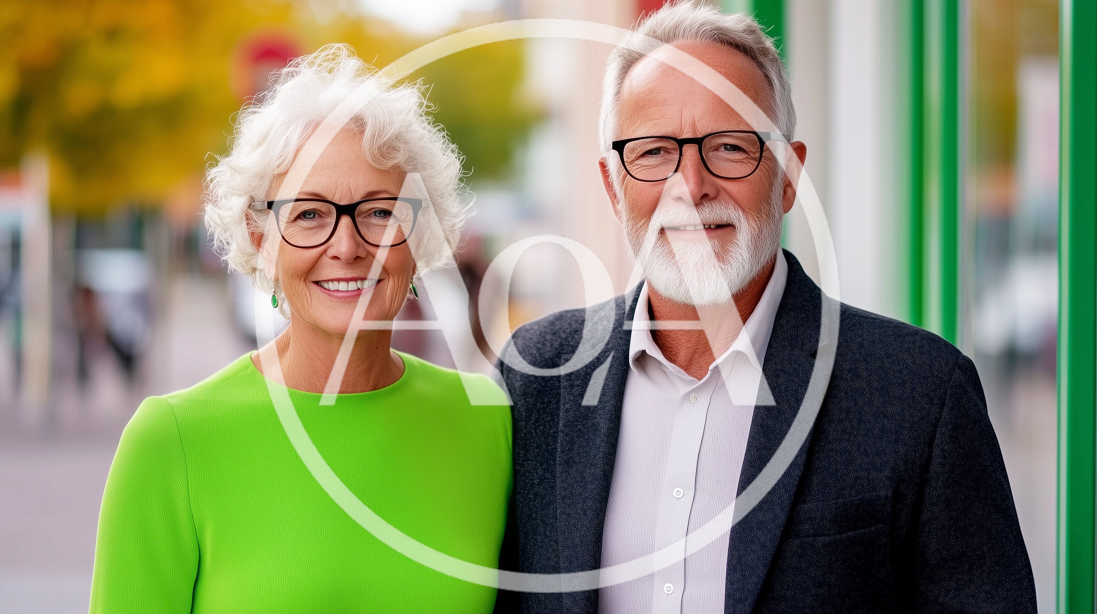 Portrait Of A Happy Senior Couple Outdoors