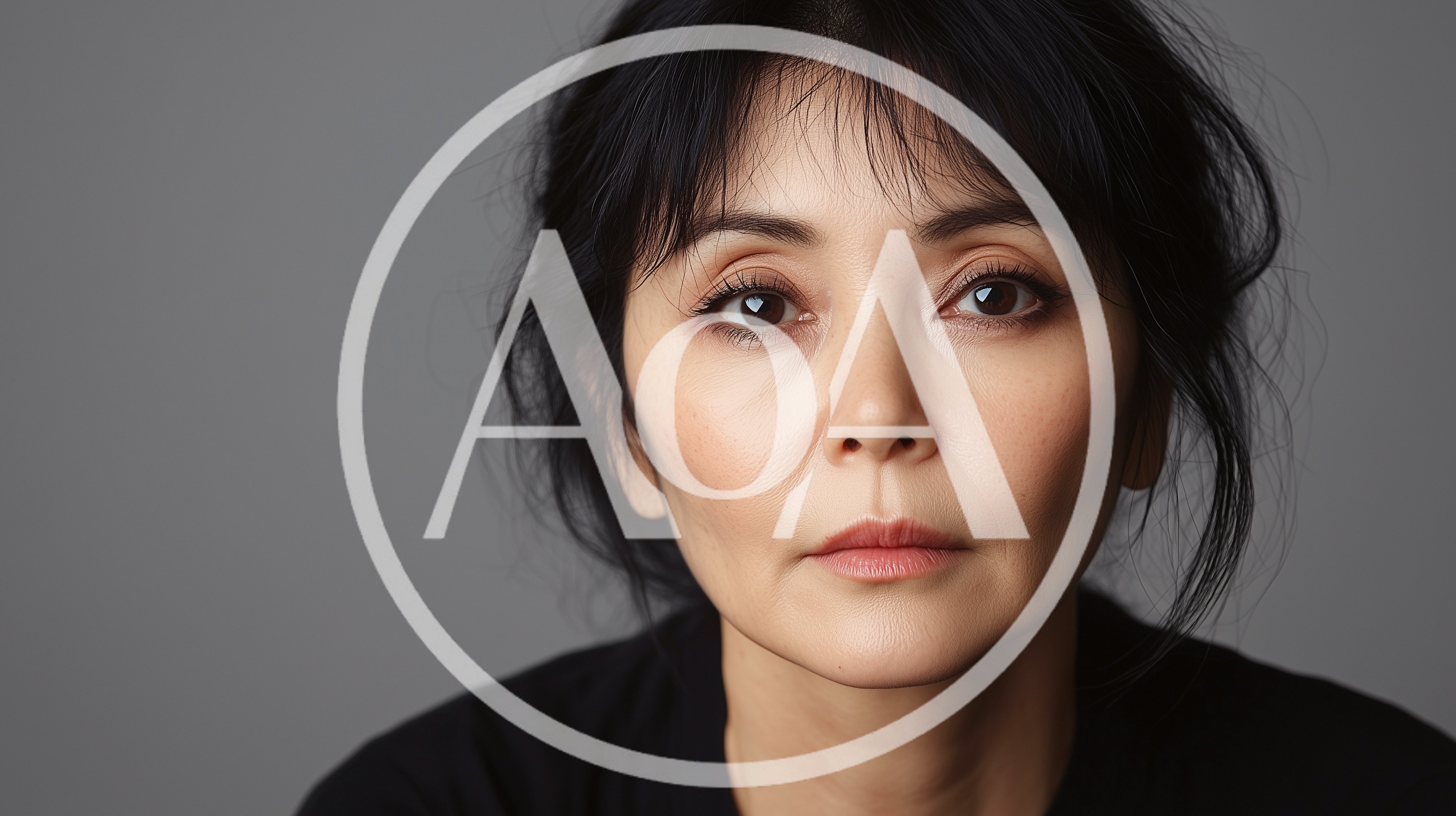 Portrait Of A Mature Asian Woman With Natural Makeup