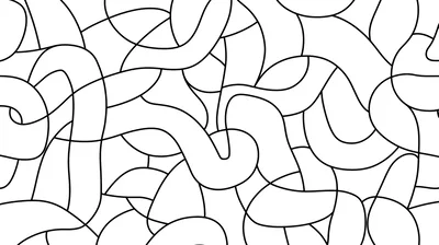Abstract Black And White Wavy Line Pattern