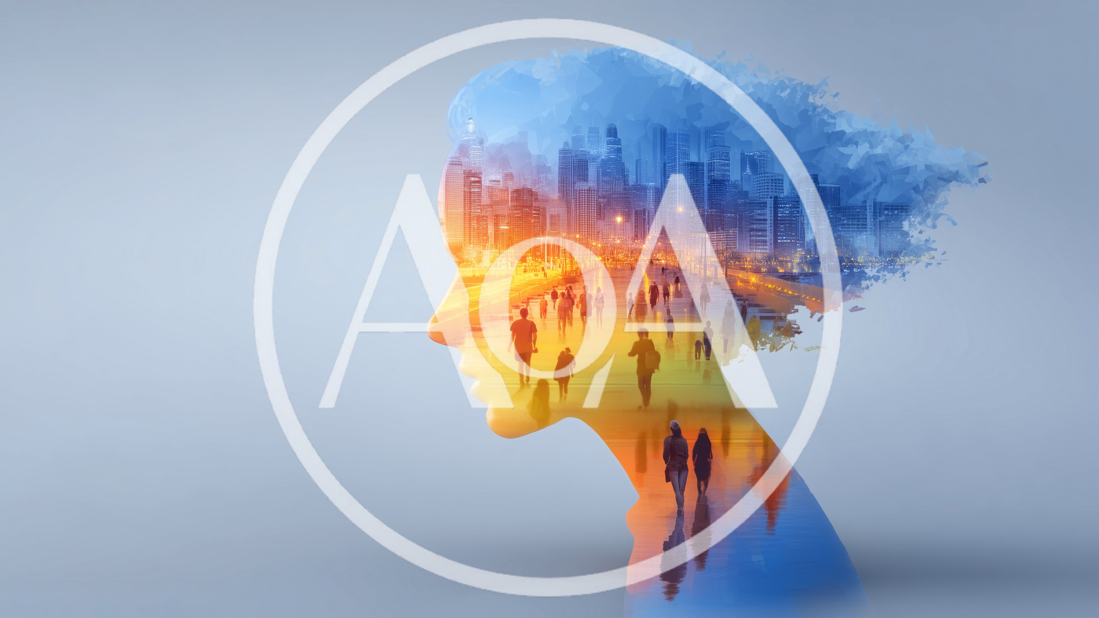 Double Exposure Silhouette Of A Woman And Cityscape