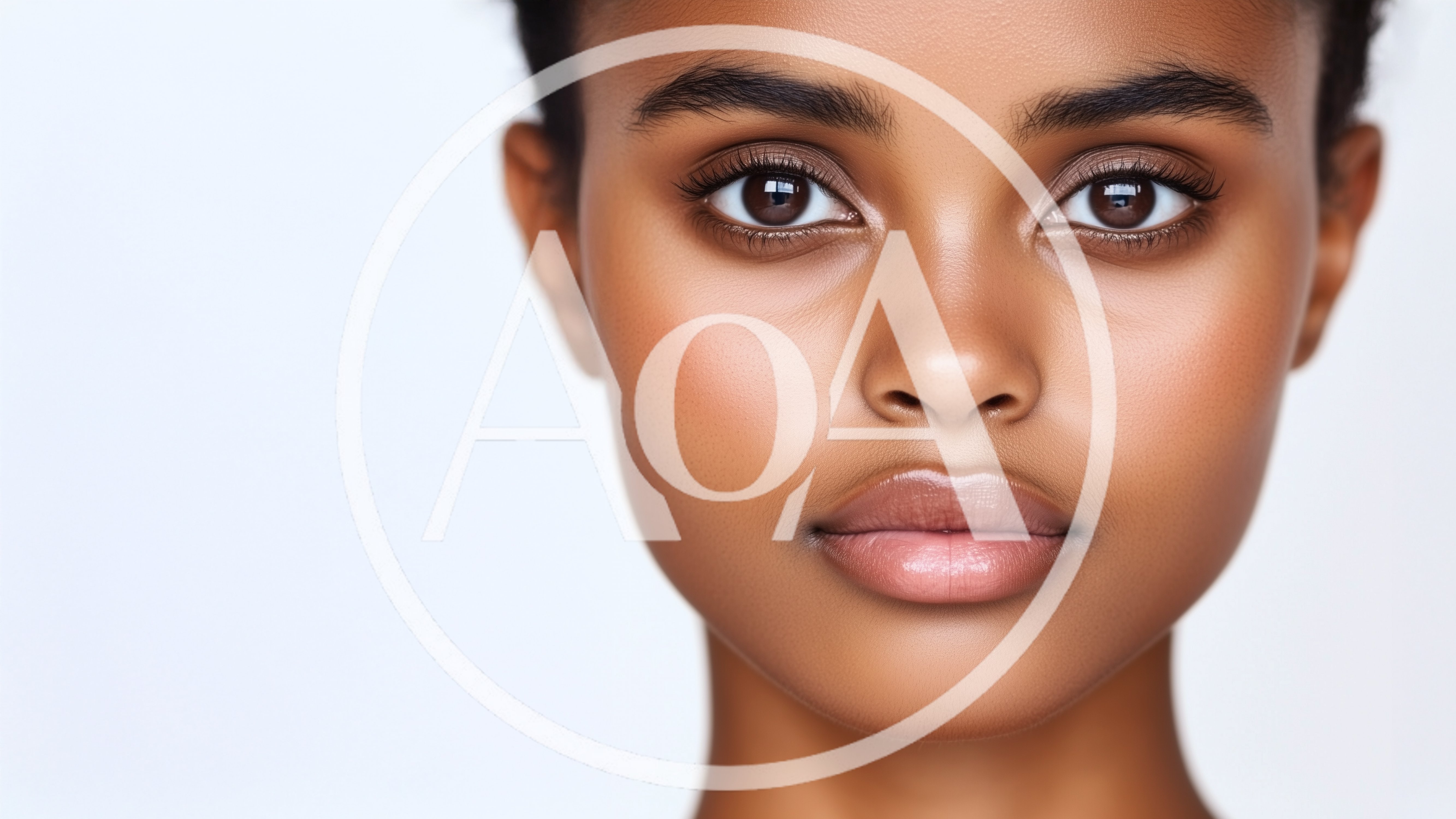Portrait Of A Beautiful Young Woman With Glowing Skin
