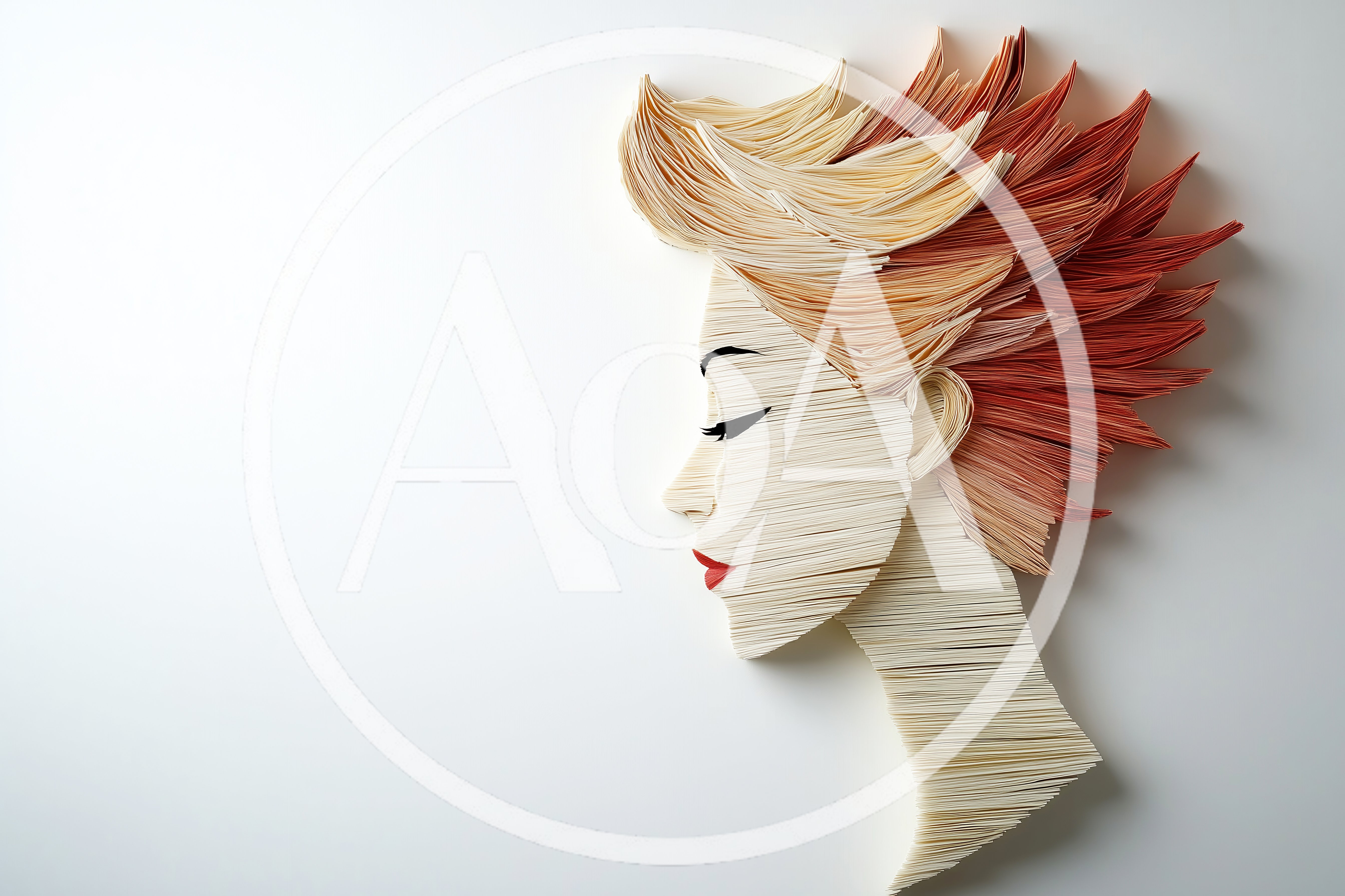 Paper Quilling Art Of A Woman Profile