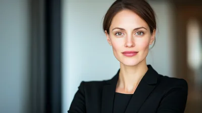 Professional Businesswoman Portrait In A Modern Office Setting
