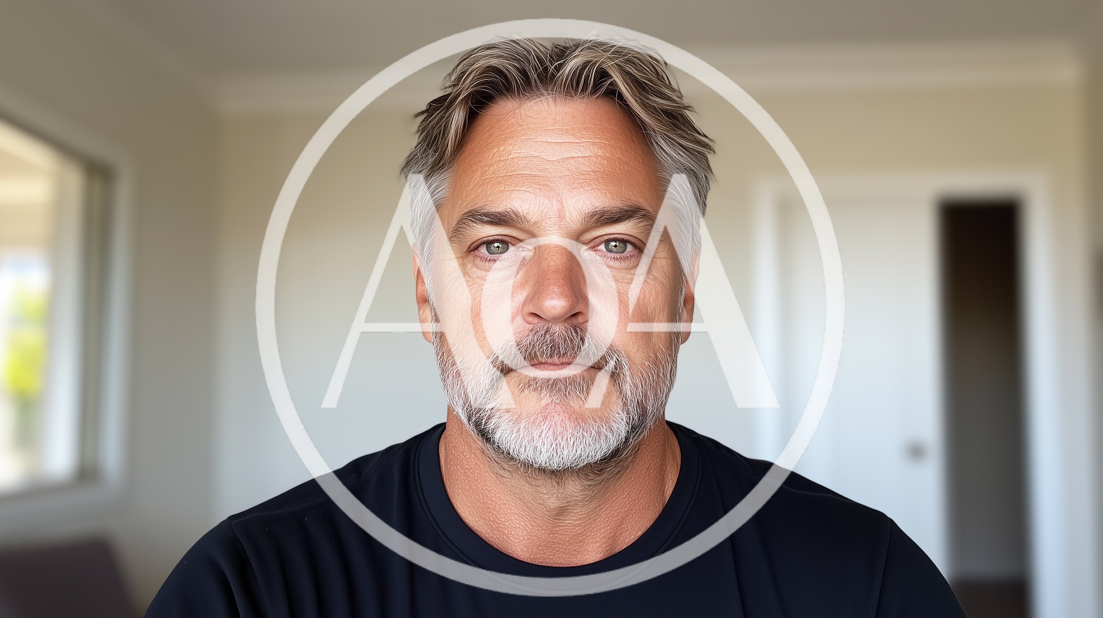 Portrait Of A Middle Aged Man Looking At Camera