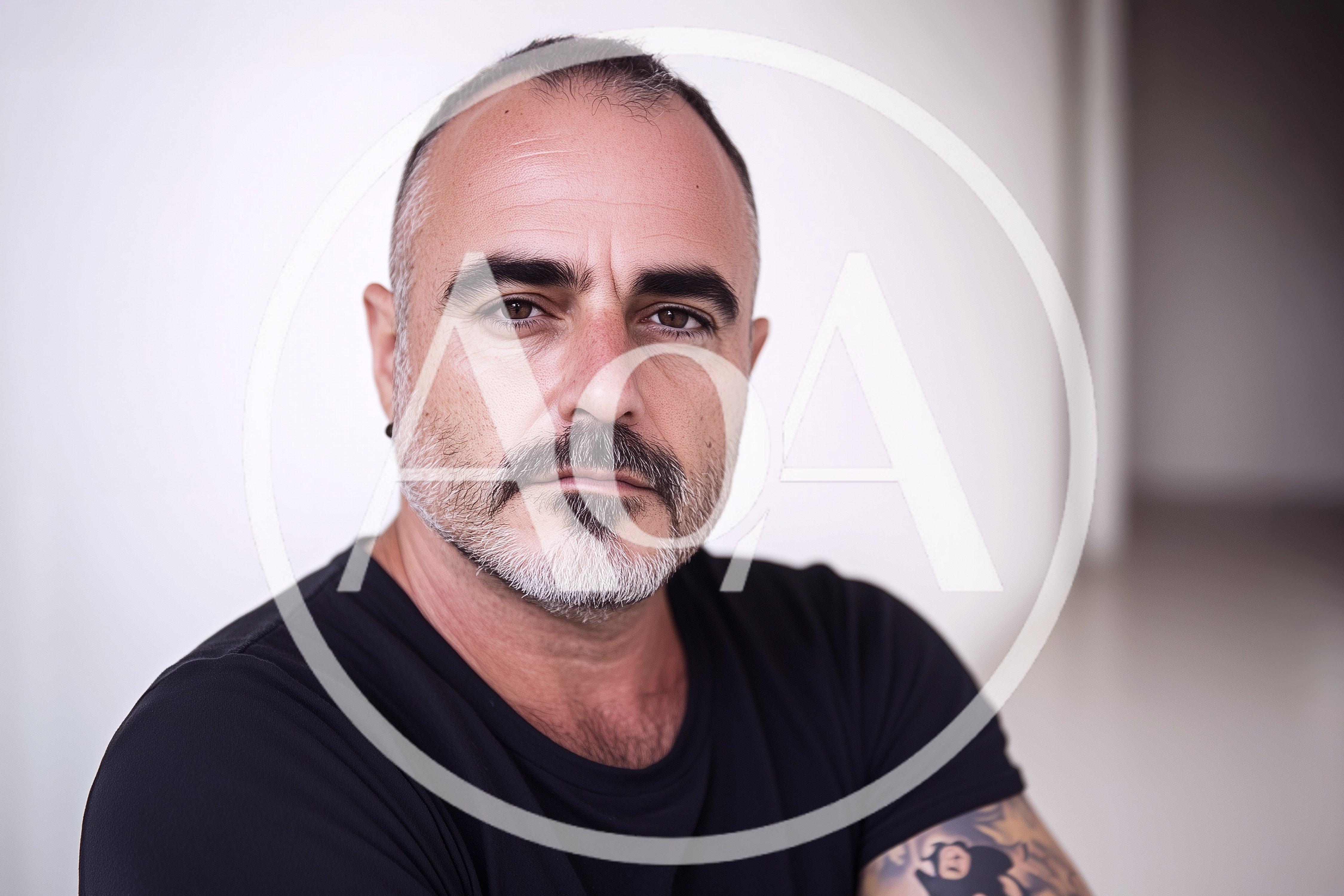 Portrait Of A Middle Aged Man With A Beard