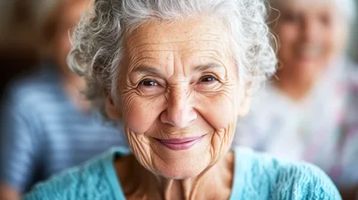 Portrait Of A Smiling Elderly Woman