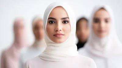 Diverse Group Of Women Wearing Hijabs