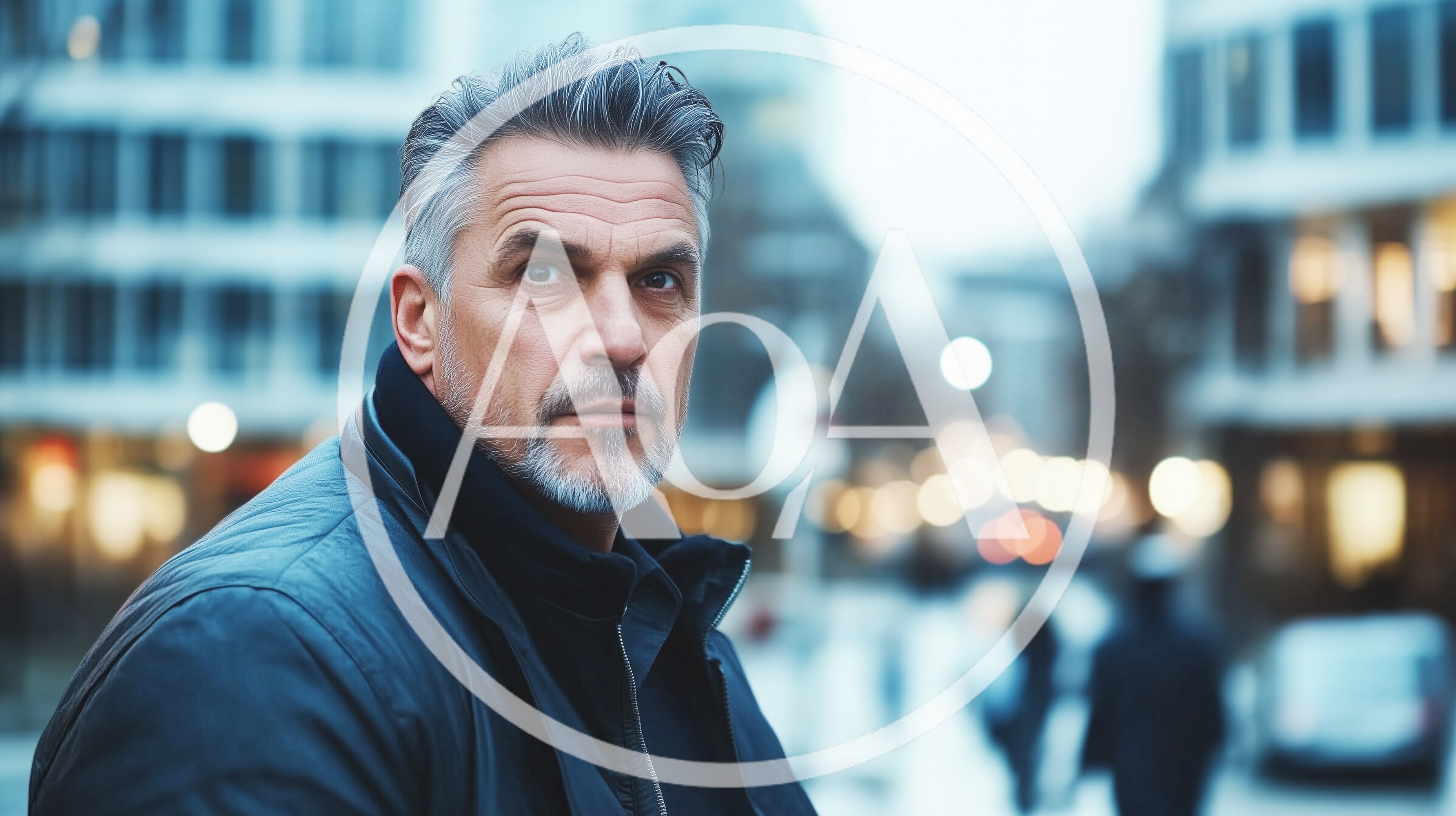 Portrait Of A Mature Man In Urban Setting