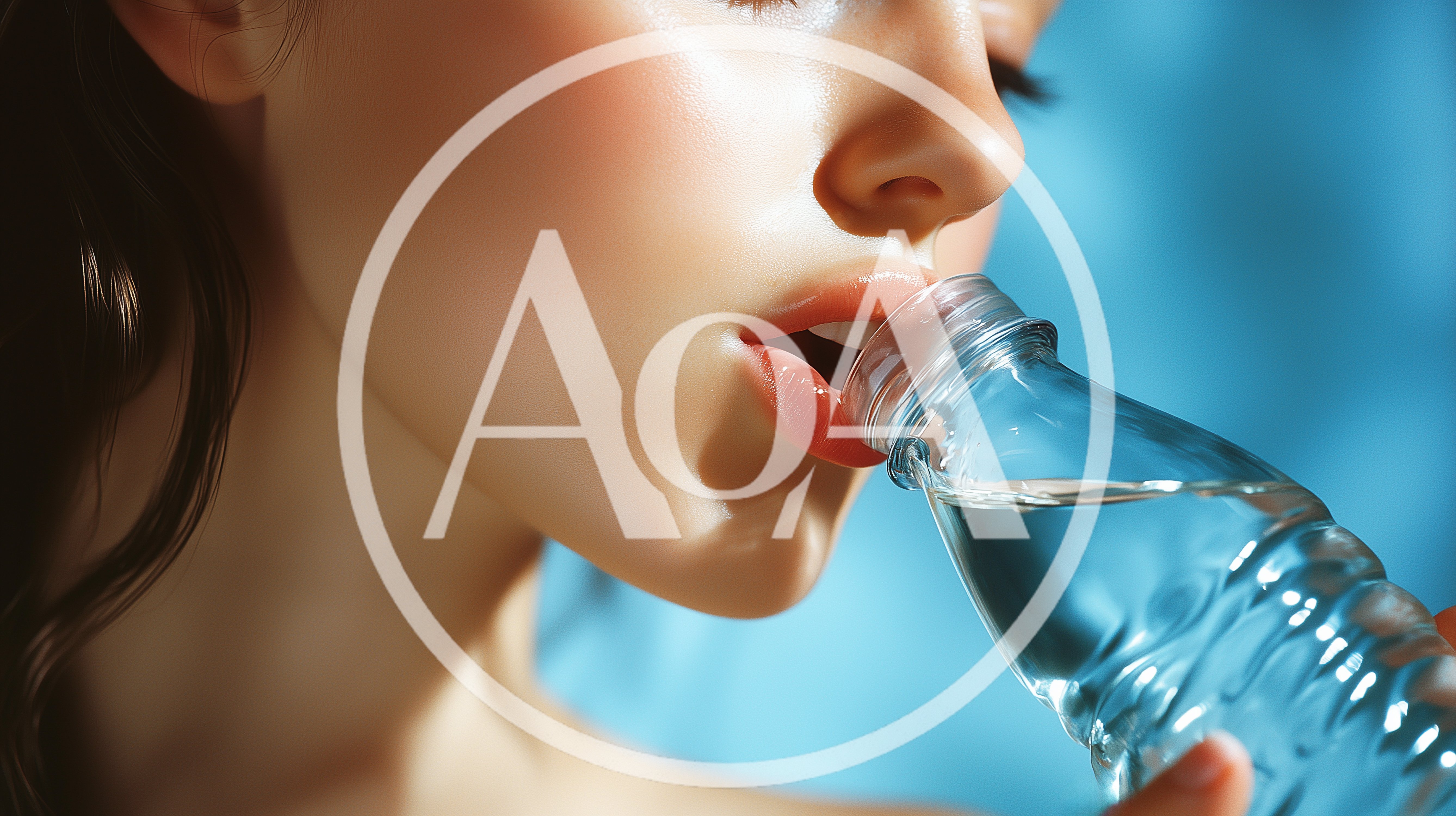 Young Woman Drinking Fresh Water From Plastic Bottle