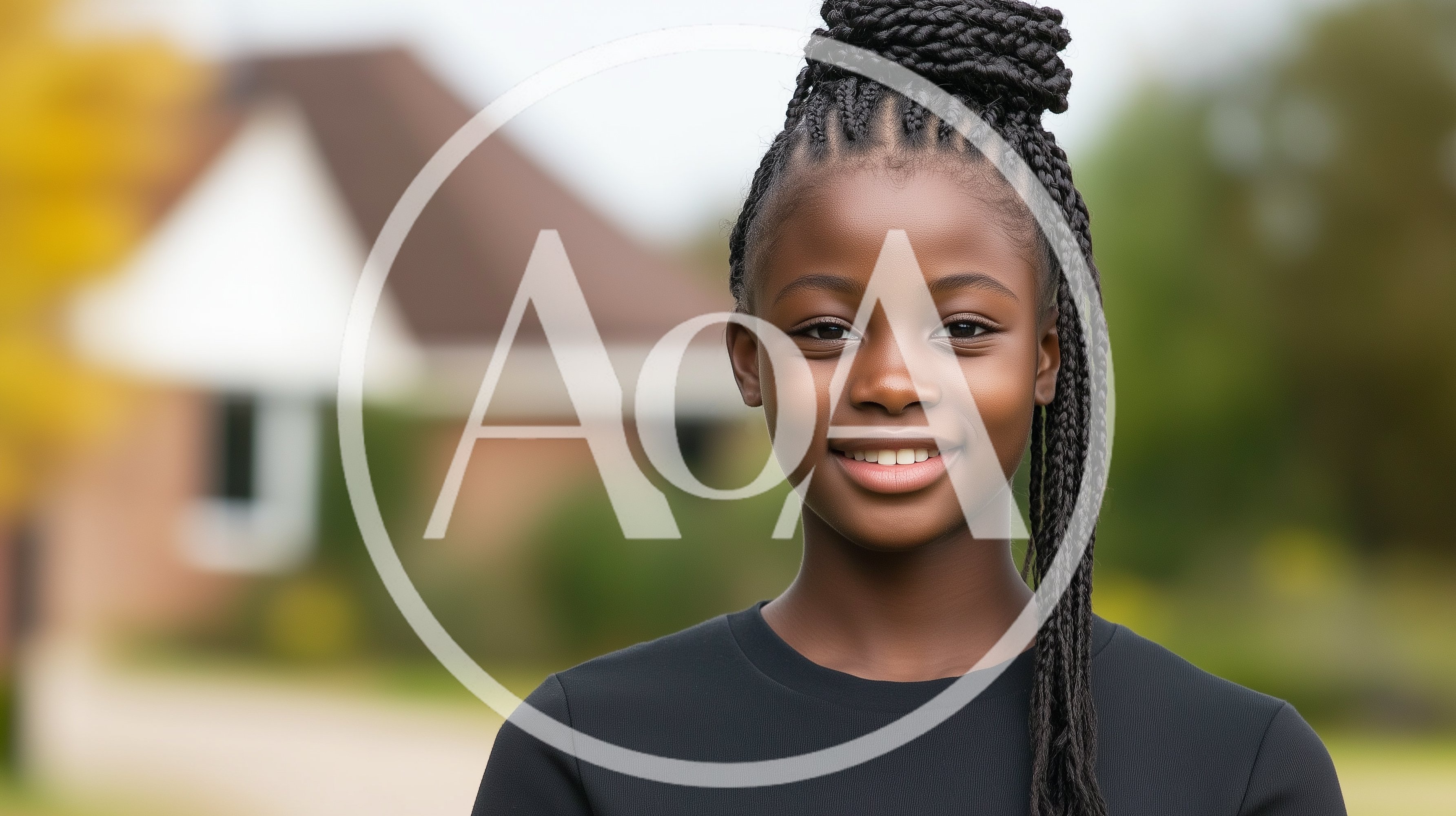 Portrait Of A Smiling Young African American Girl