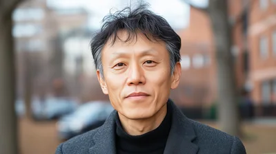 Portrait Of A Middle Aged Asian Man